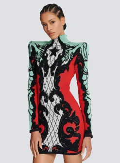 Outlet Baroque Jacquard Dress Women Knitwear|Dresses