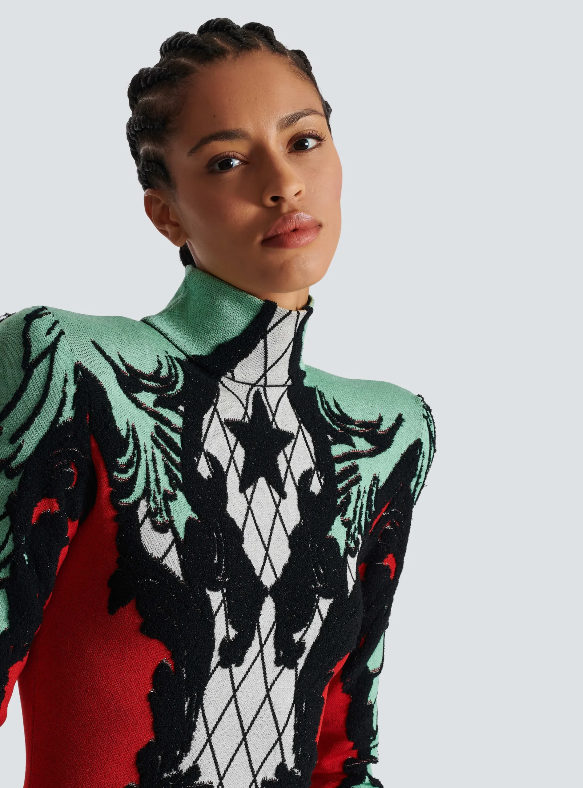 Outlet Baroque Jacquard Dress Women Knitwear|Dresses