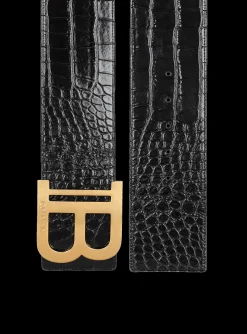 Discount B-Belt In Crocodile-print Leather Women Belts