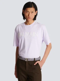 New B-Belt In Perforated Monogrammed Leather Belts