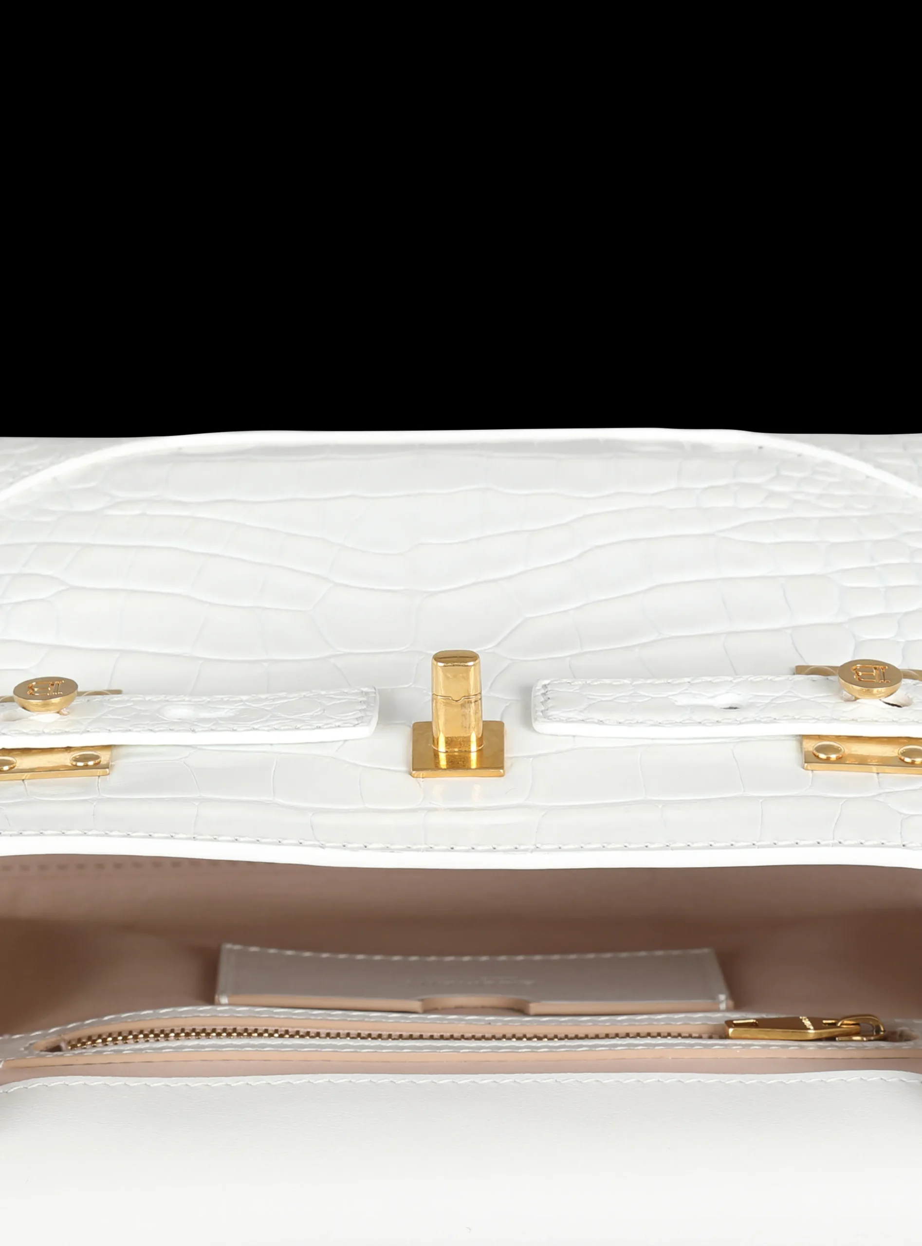 New B-Buzz 23 Bag In Crocodile Effect-embossed Leather Women Shoulder Bags|Crossbody Bags