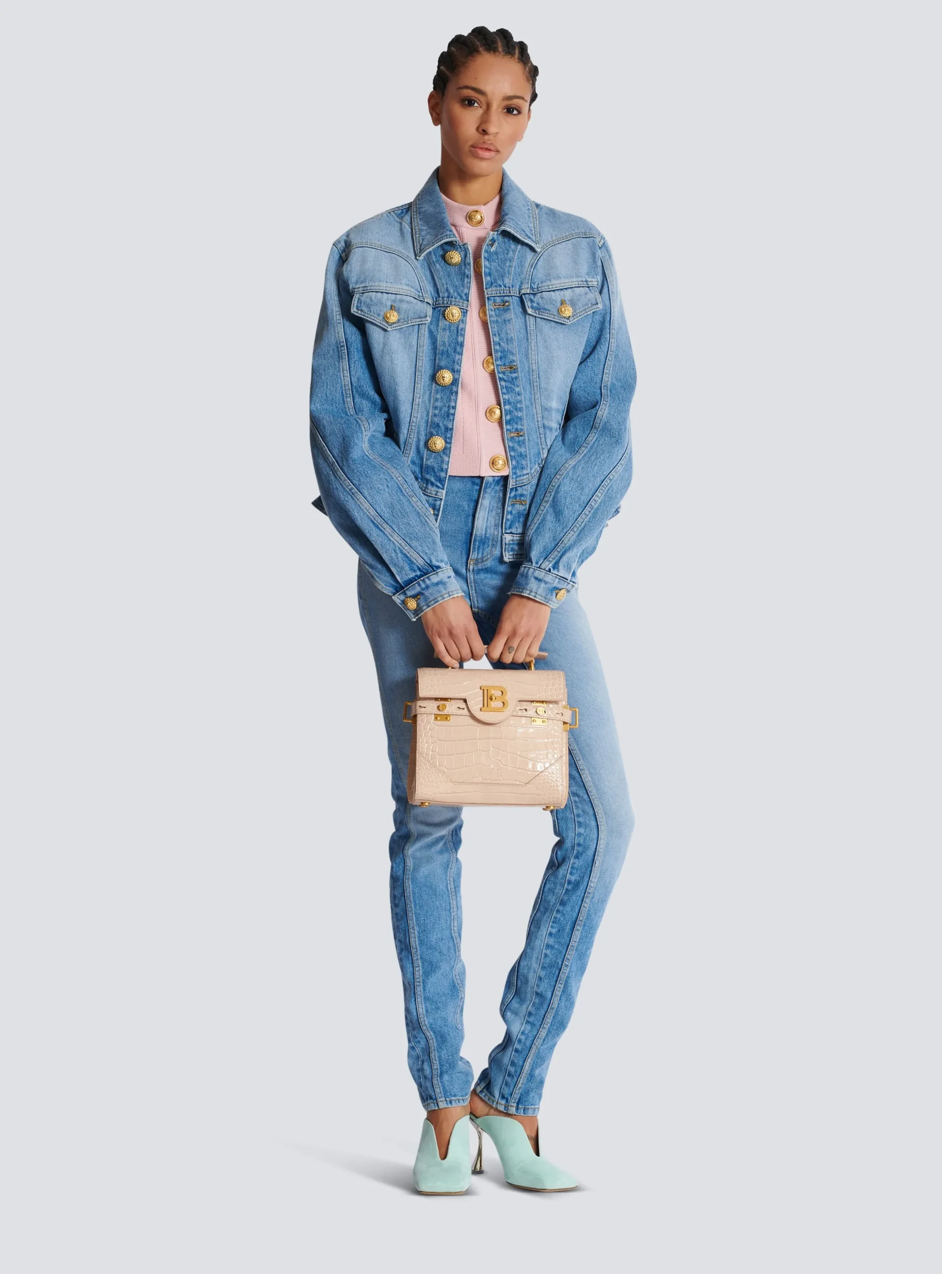 Best B-Buzz 23 Bag In Crocodile-embossed Calfskin Women Shoulder Bags|Crossbody Bags
