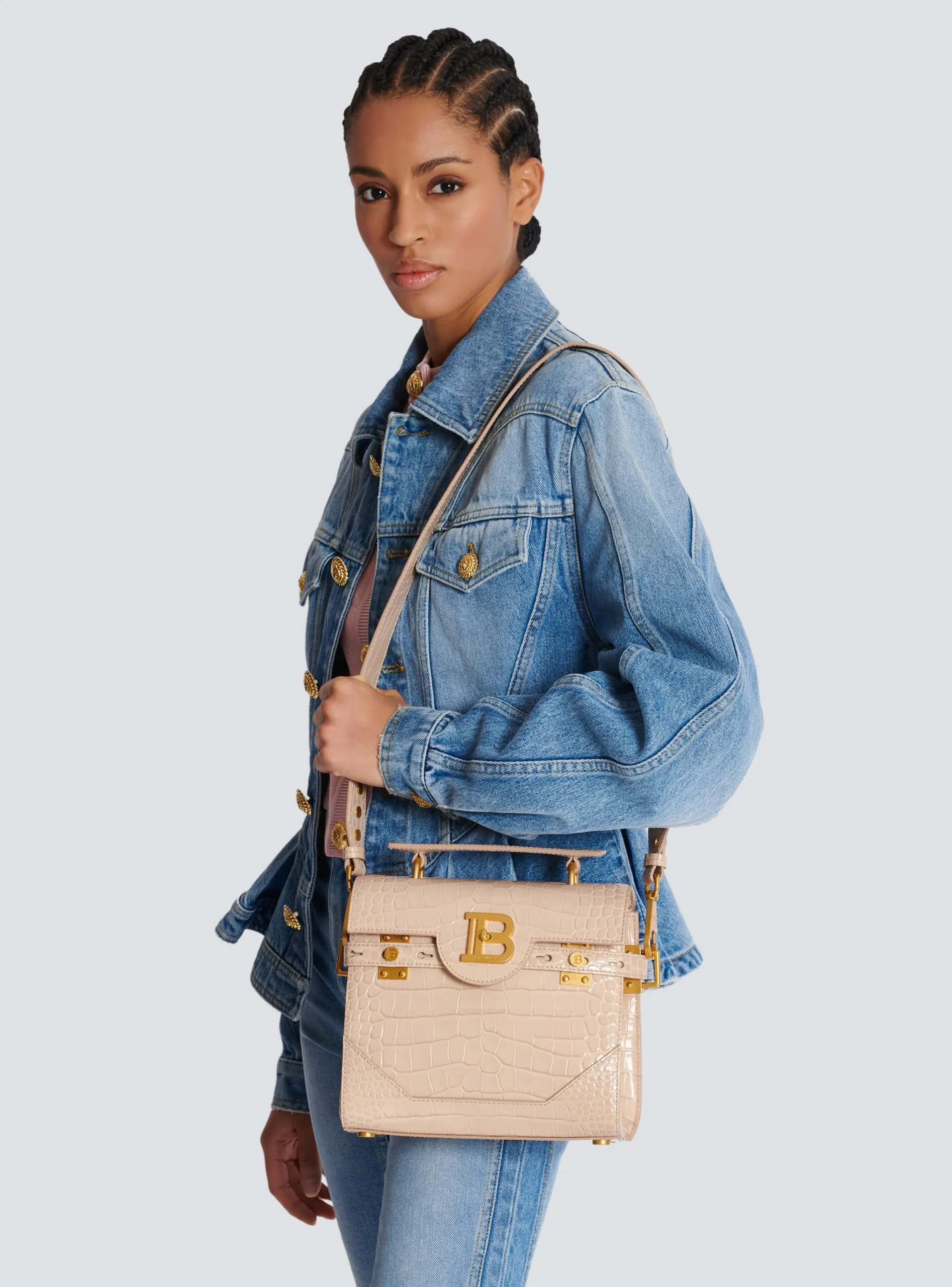 Best B-Buzz 23 Bag In Crocodile-embossed Calfskin Women Shoulder Bags|Crossbody Bags