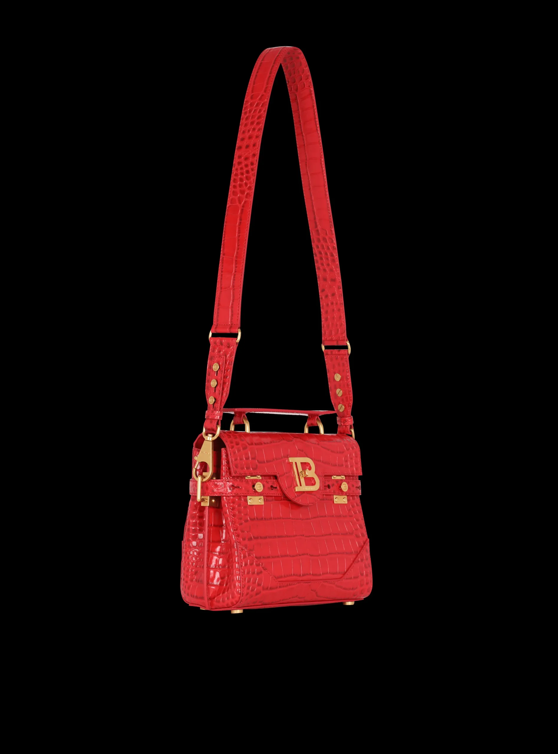 Store B-Buzz 23 Bag In Crocodile-print Leather Women Shoulder Bags|Crossbody Bags