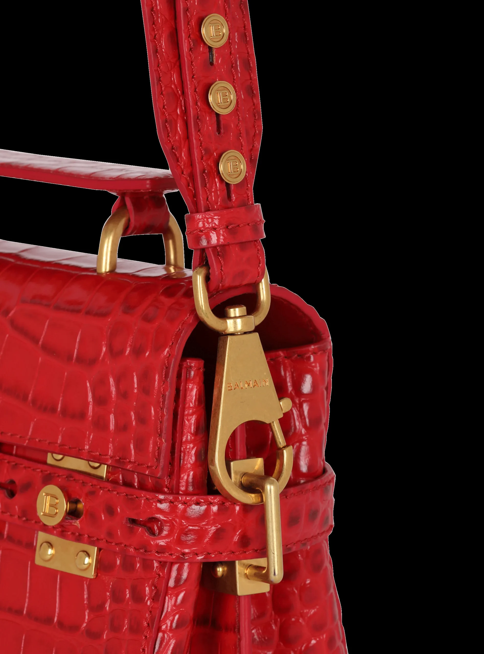 Store B-Buzz 23 Bag In Crocodile-print Leather Women Shoulder Bags|Crossbody Bags