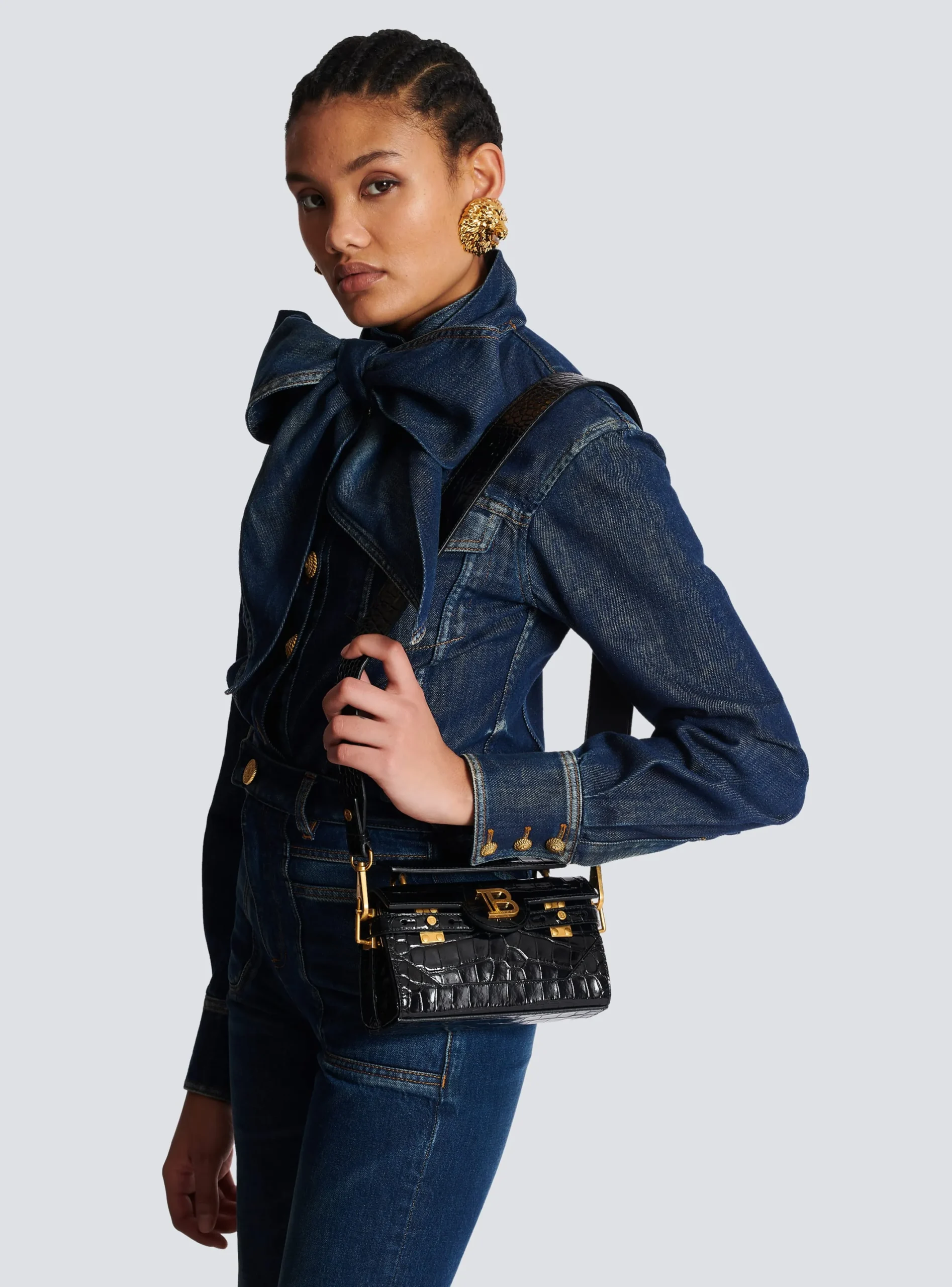 Hot B-Buzz 19 Bag In Crocodile-print Leather Women Mini Bags|Shoulder Bags