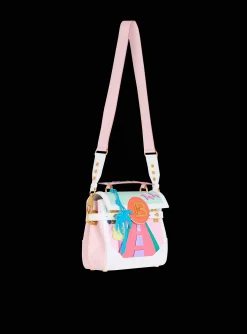 New B-Buzz 23 Calfskin And Postcard Patchwork Bag Women Shoulder Bags|Crossbody Bags