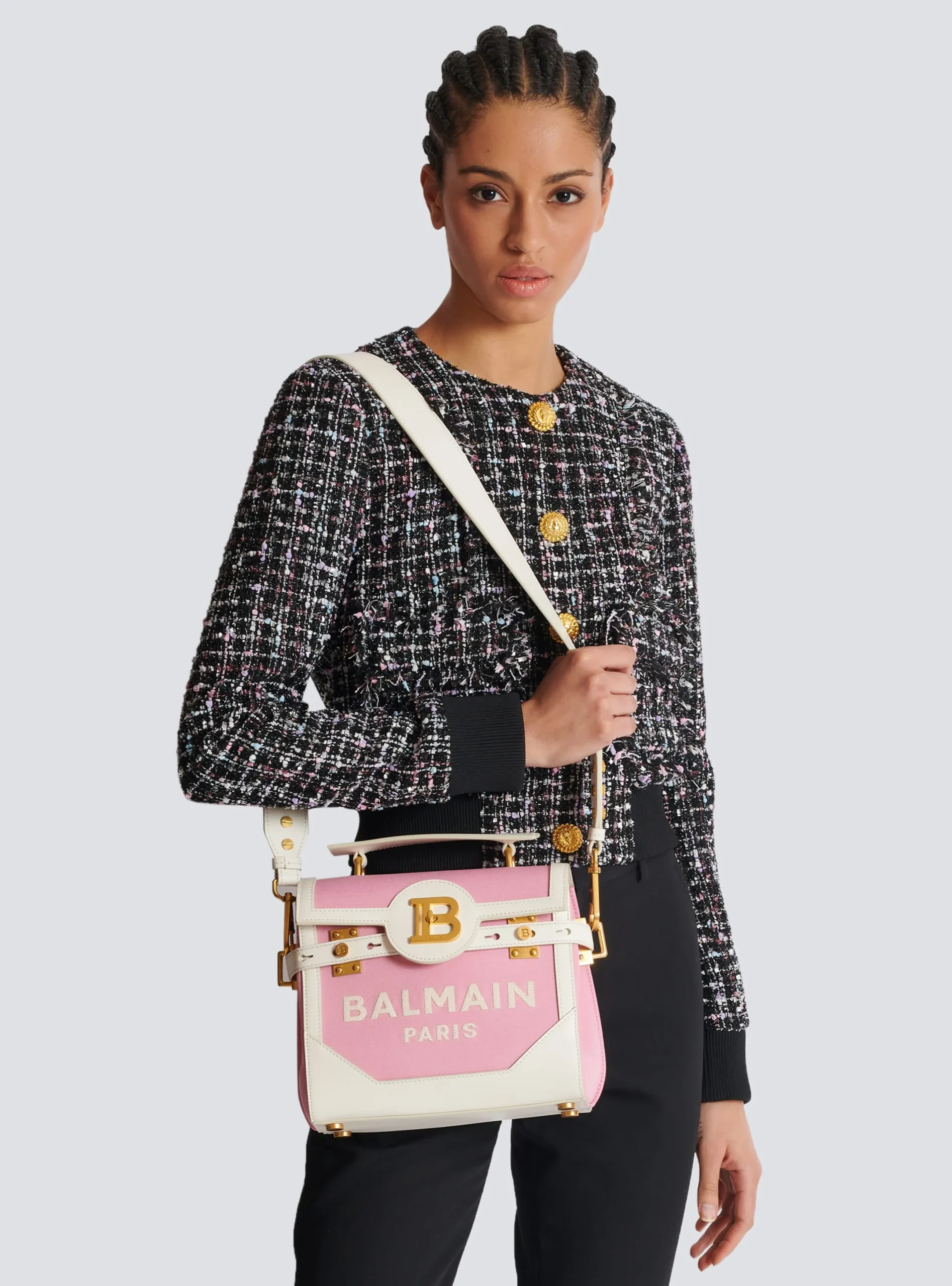 New B-Buzz 23 Canvas And Leather Bag Women Shoulder Bags|Crossbody Bags