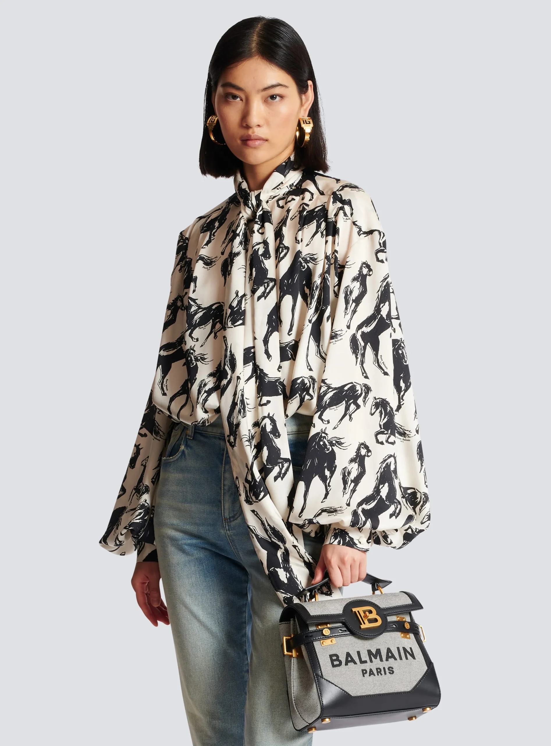 New B-Buzz 23 Canvas And Leather Bag Women Shoulder Bags|Crossbody Bags