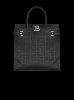 Discount B-Buzz 36 Monogrammed Canvas And Leather Tote Bag Bags And Backpacks