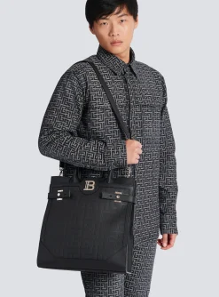 Discount B-Buzz 36 Monogrammed Canvas And Leather Tote Bag&nbsp; Bags And Backpacks