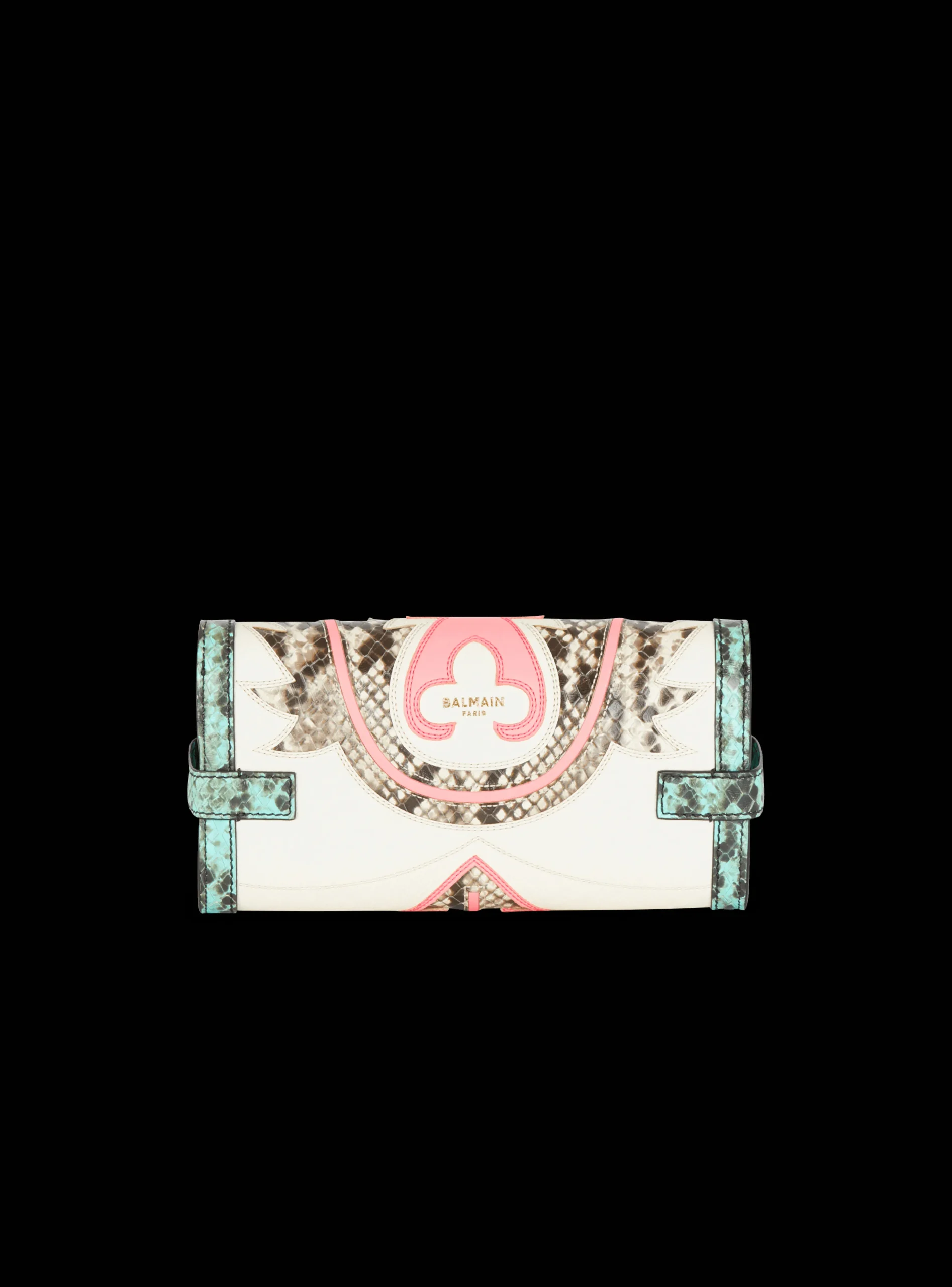 Shop B-Buzz 23 Pouch Patchwork Leather Clutch Women Mini Bags|Shoulder Bags
