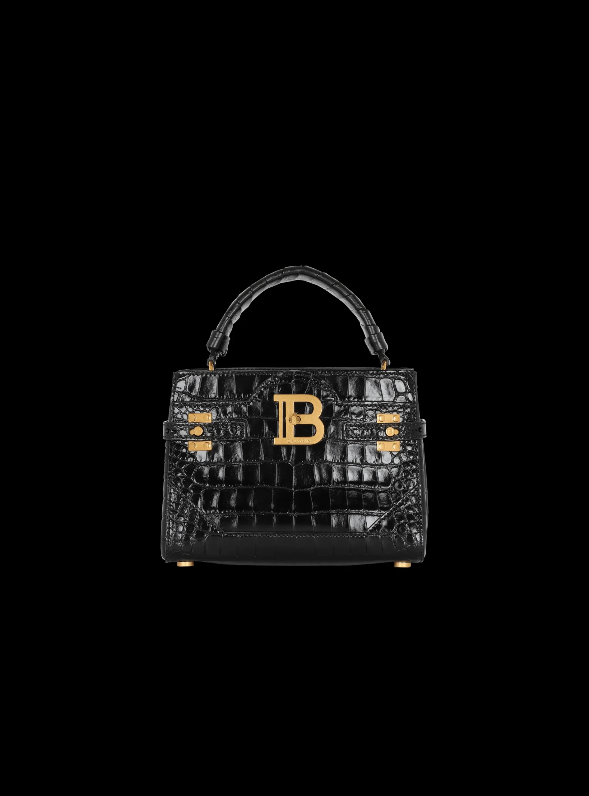 Online B-Buzz 22 Top-handle Bag In Crocodile-print Leather Women Shoulder Bags|Crossbody Bags