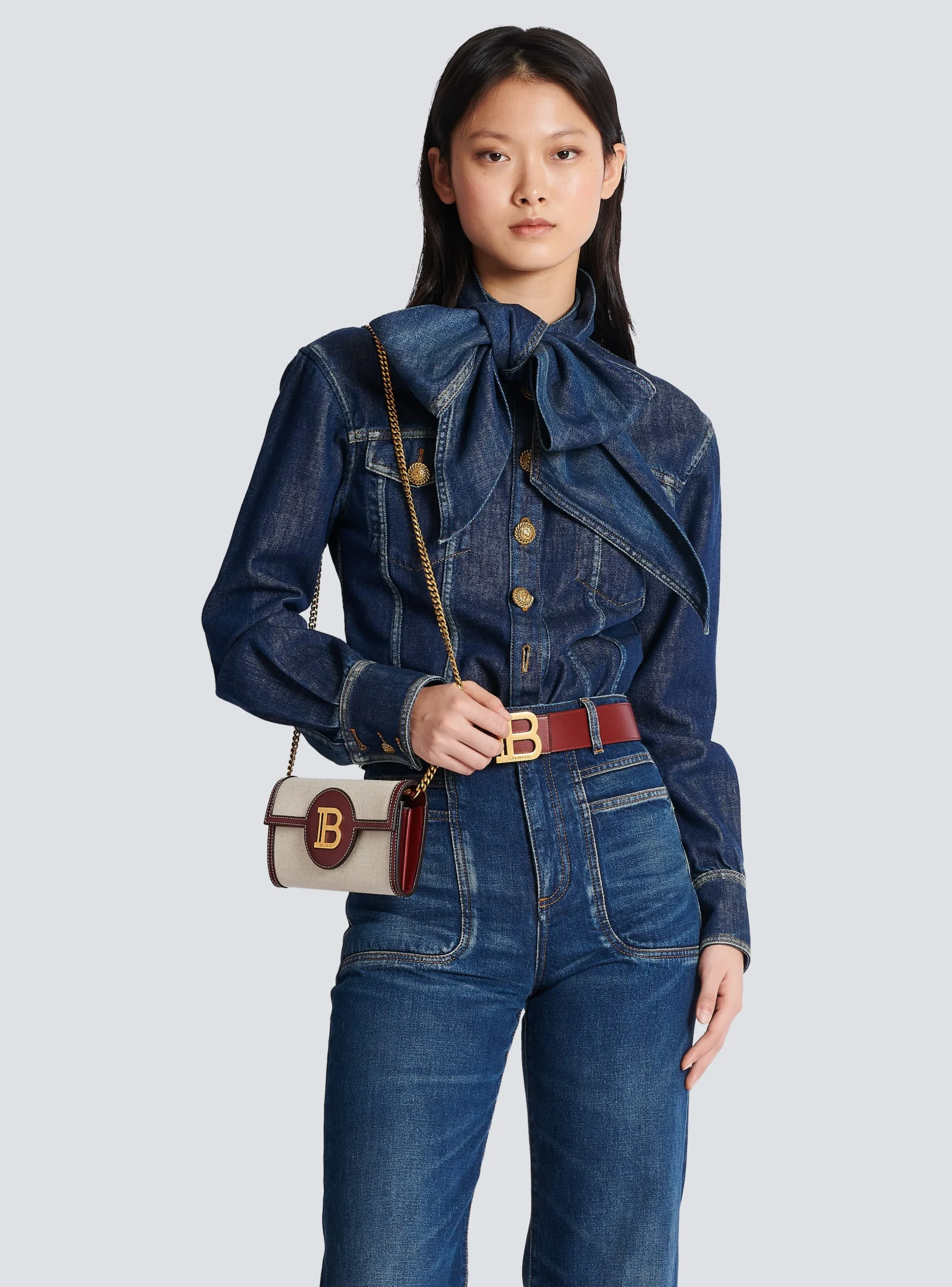 Cheap B-Buzz Canvas And Leather Wallet Women Small Leather Goods