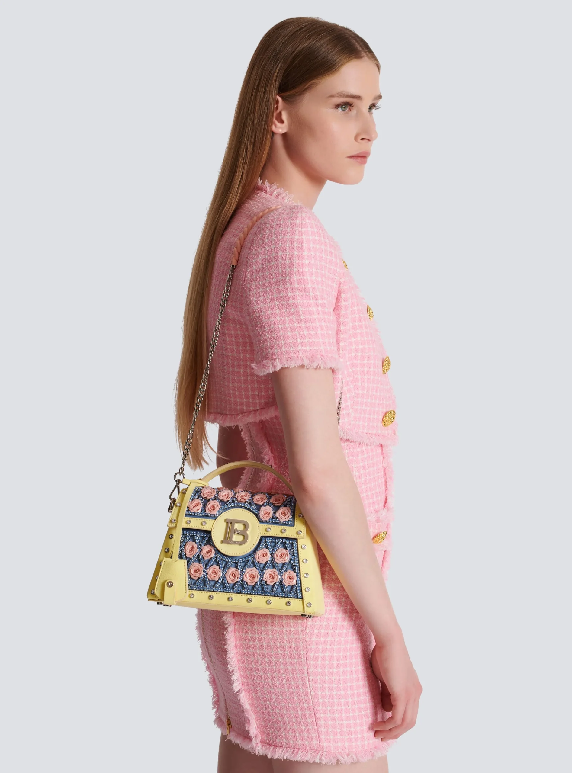 Online B-Buzz Dynasty Bag Embroidered With Grid And Roses Women Shoulder Bags|Crossbody Bags