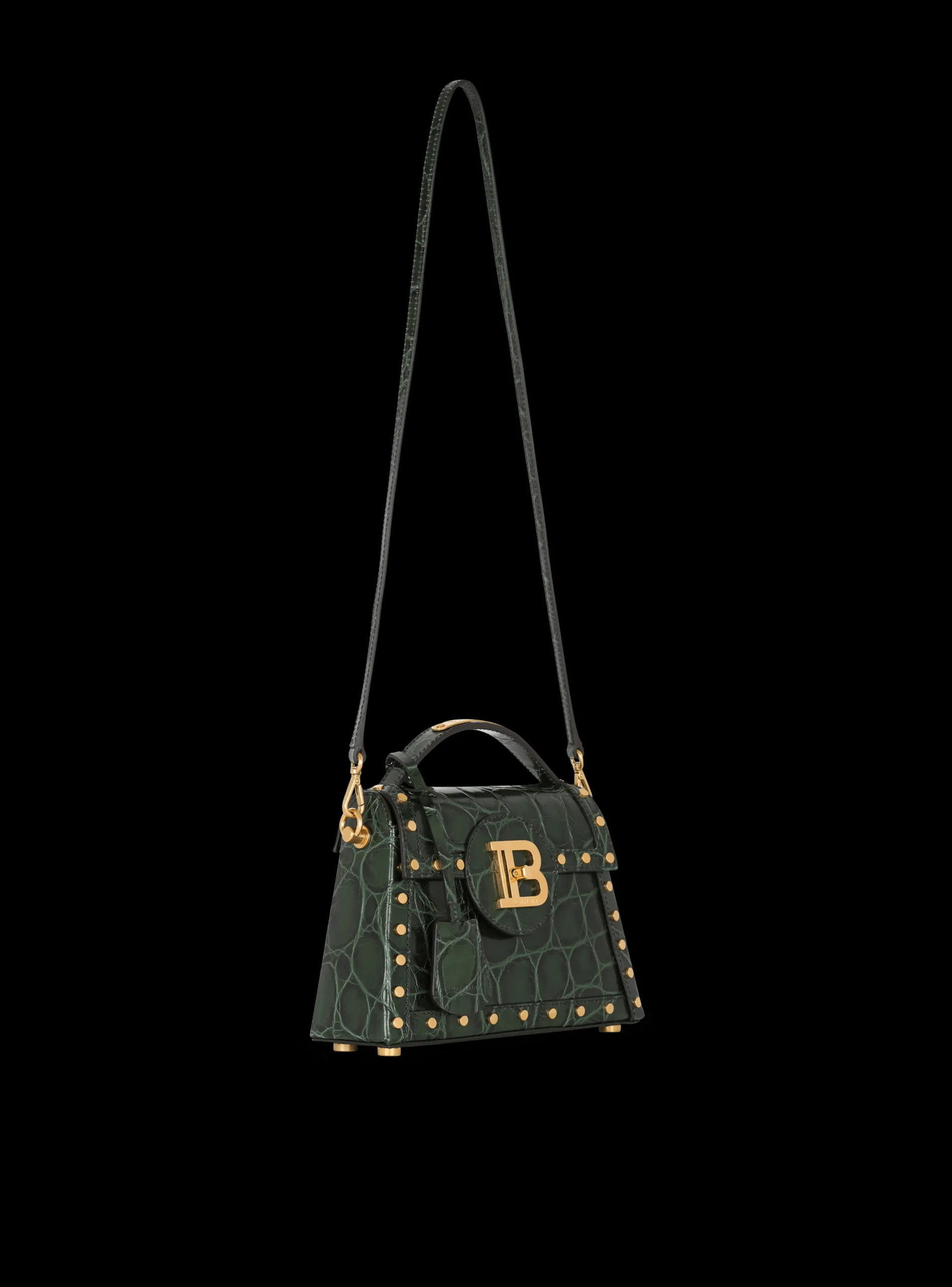 New B-Buzz Dynasty Bag In Crocodile-print Leather Women Shoulder Bags|Crossbody Bags