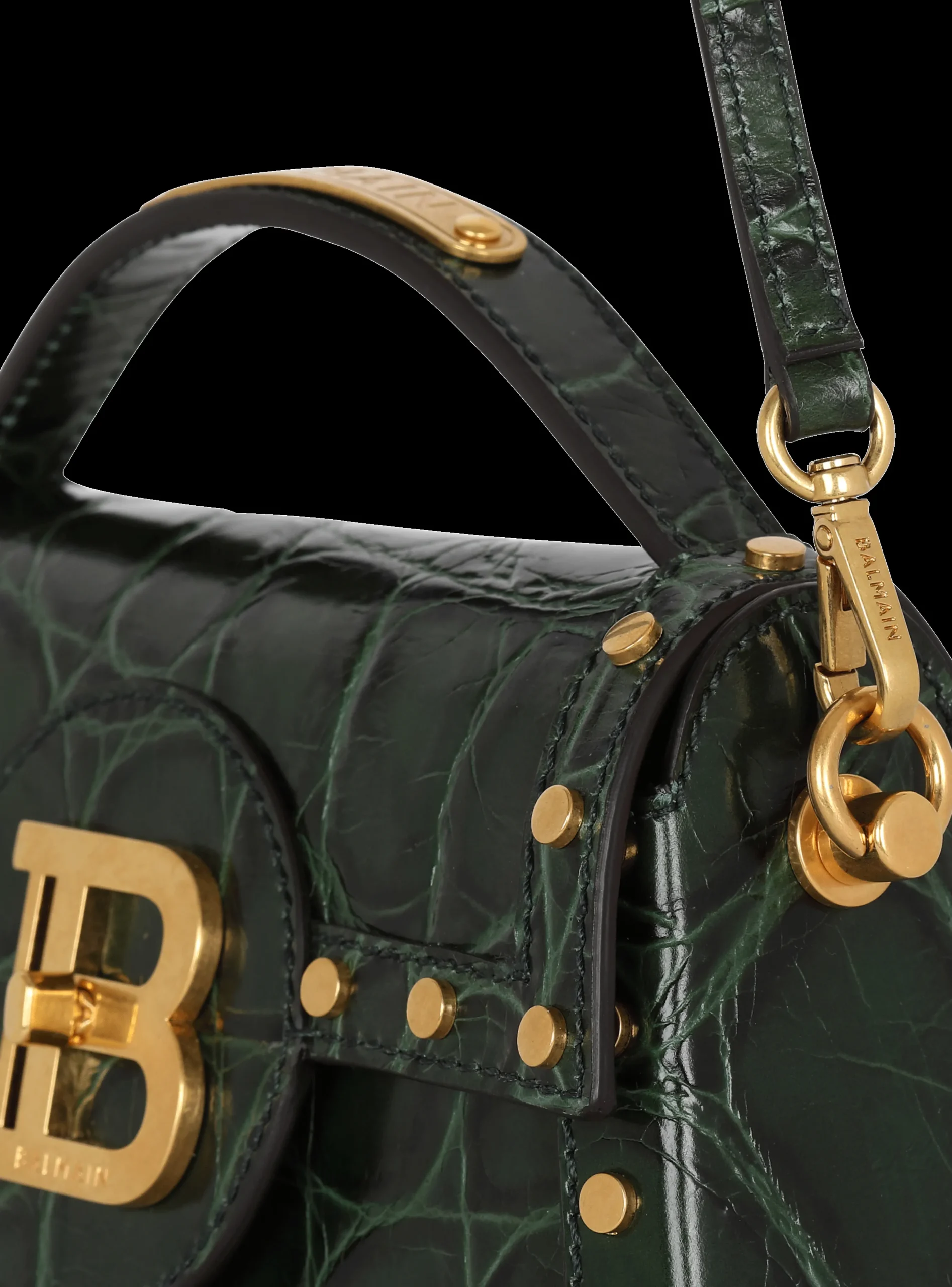 New B-Buzz Dynasty Bag In Crocodile-print Leather Women Shoulder Bags|Crossbody Bags