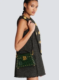 New B-Buzz Dynasty Bag In Crocodile-print Leather Women Shoulder Bags|Crossbody Bags