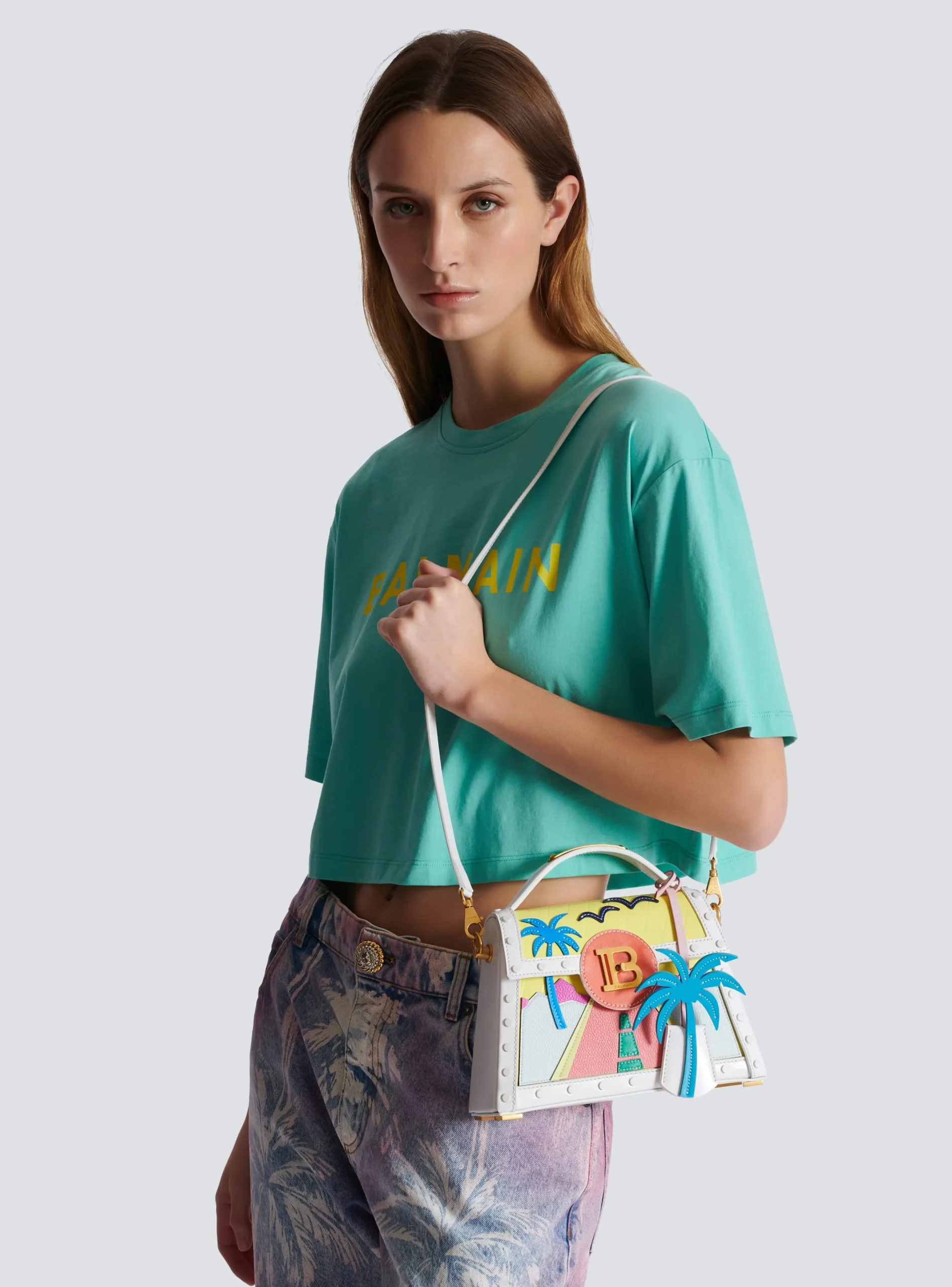 Cheap B-Buzz Dynasty Calfskin And Postcard Patchwork Bag Women Crossbody Bags|Handbags