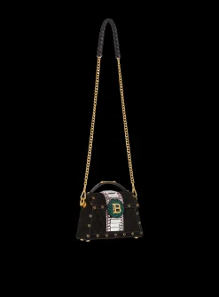 Best B-Buzz Dynasty Small Suede Bag With Embossed Grid Motif And Embroidery Women Shoulder Bags|Crossbody Bags