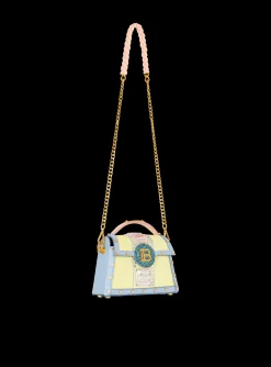 Cheap B-Buzz Dynasty Small Suede Bag With Embossed Grid Motif And Embroidery Women Mini Bags|Shoulder Bags
