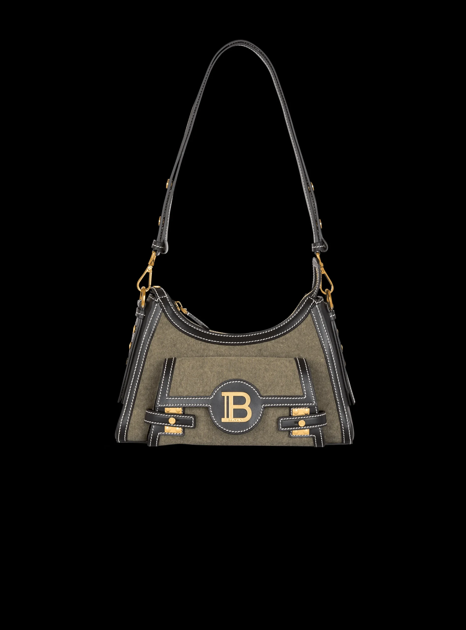Best Sale B-Buzz Hobo Bag In Leather And Canvas Women Shoulder Bags|Crossbody Bags