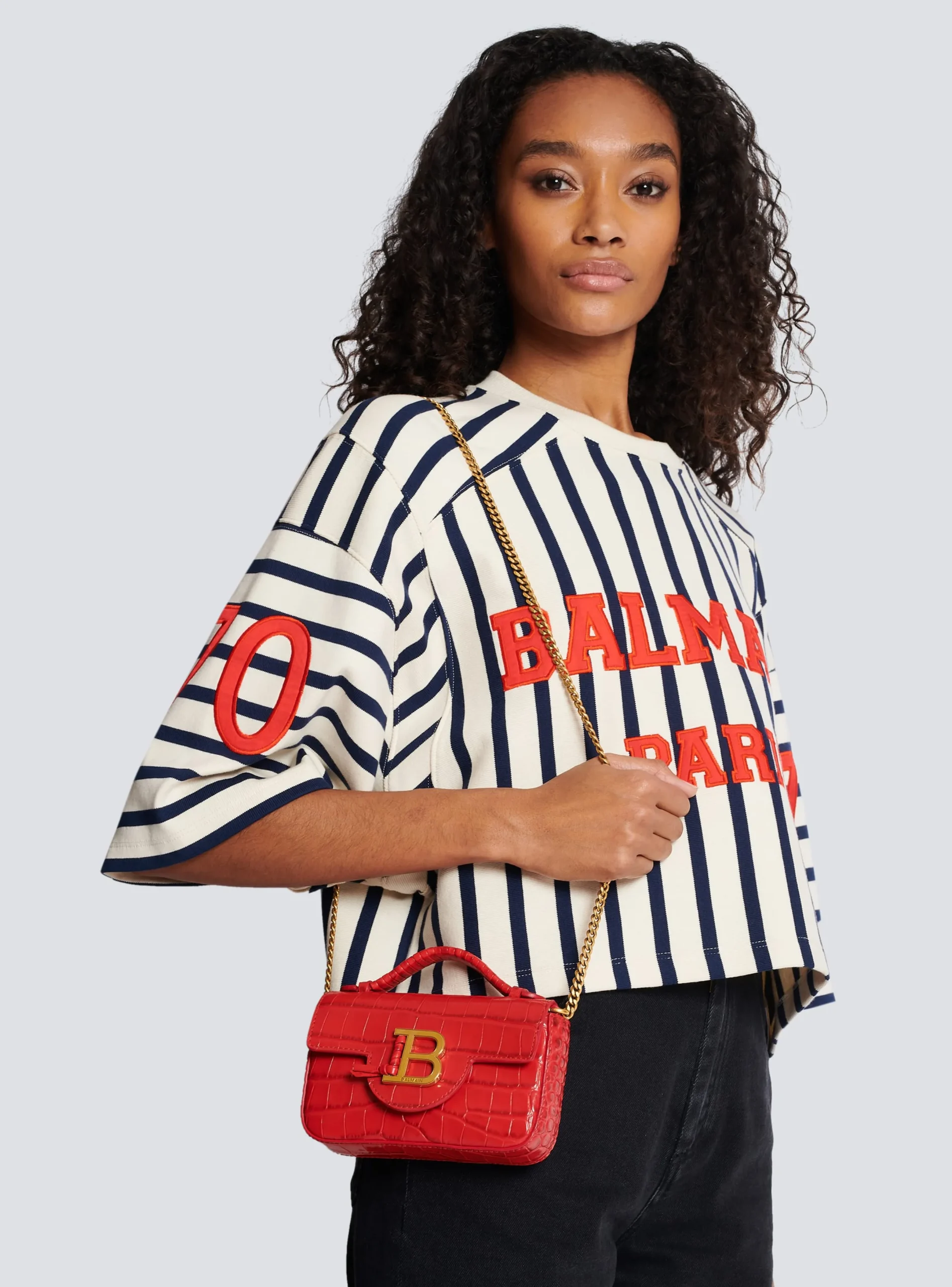 Outlet B-Buzz Mini Bag In Crocodile-print Leather Women Mini Bags|Shoulder Bags