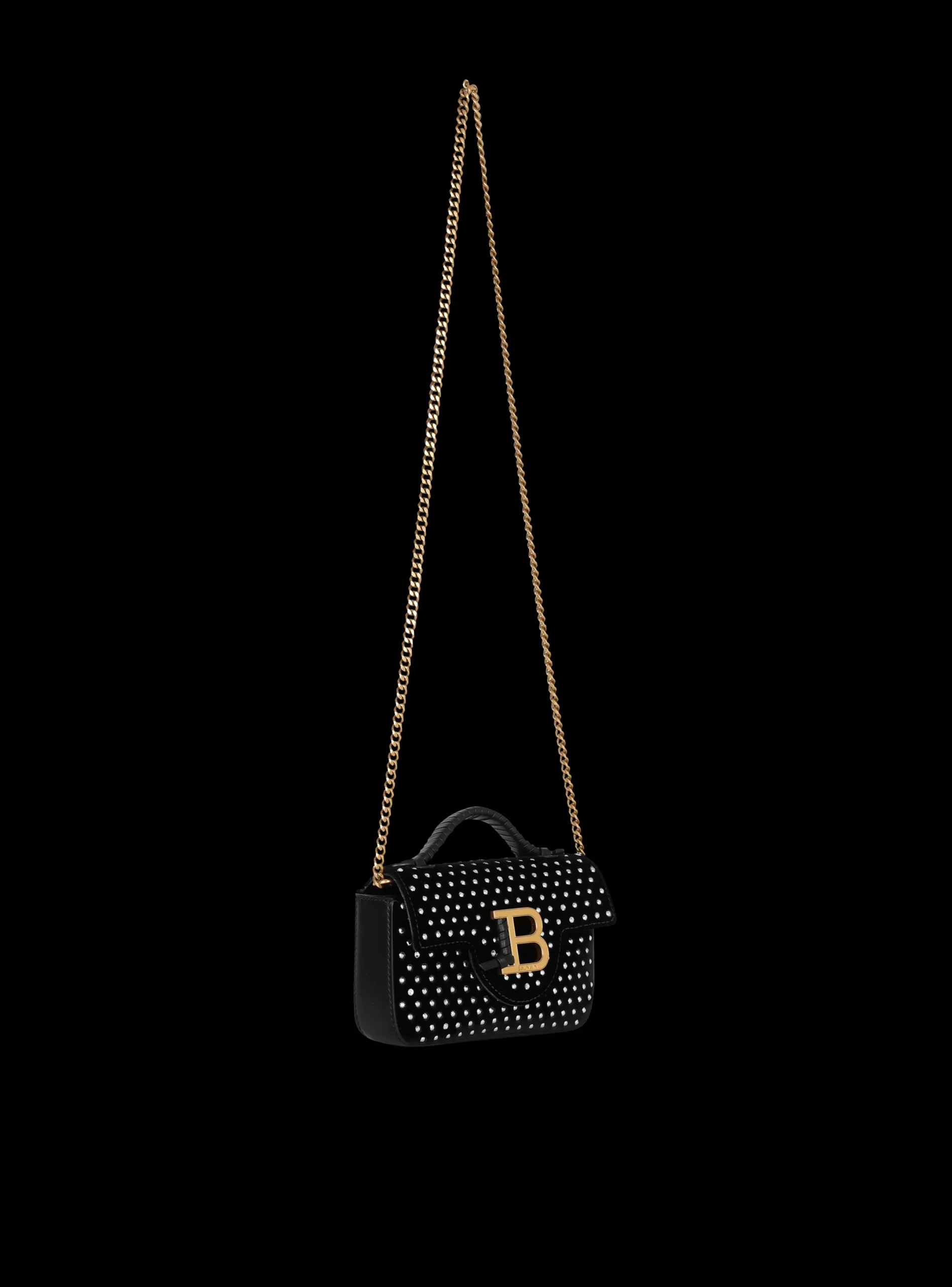 Fashion B-Buzz Mini Velvet And Crystal Bag Women Mini Bags|Shoulder Bags