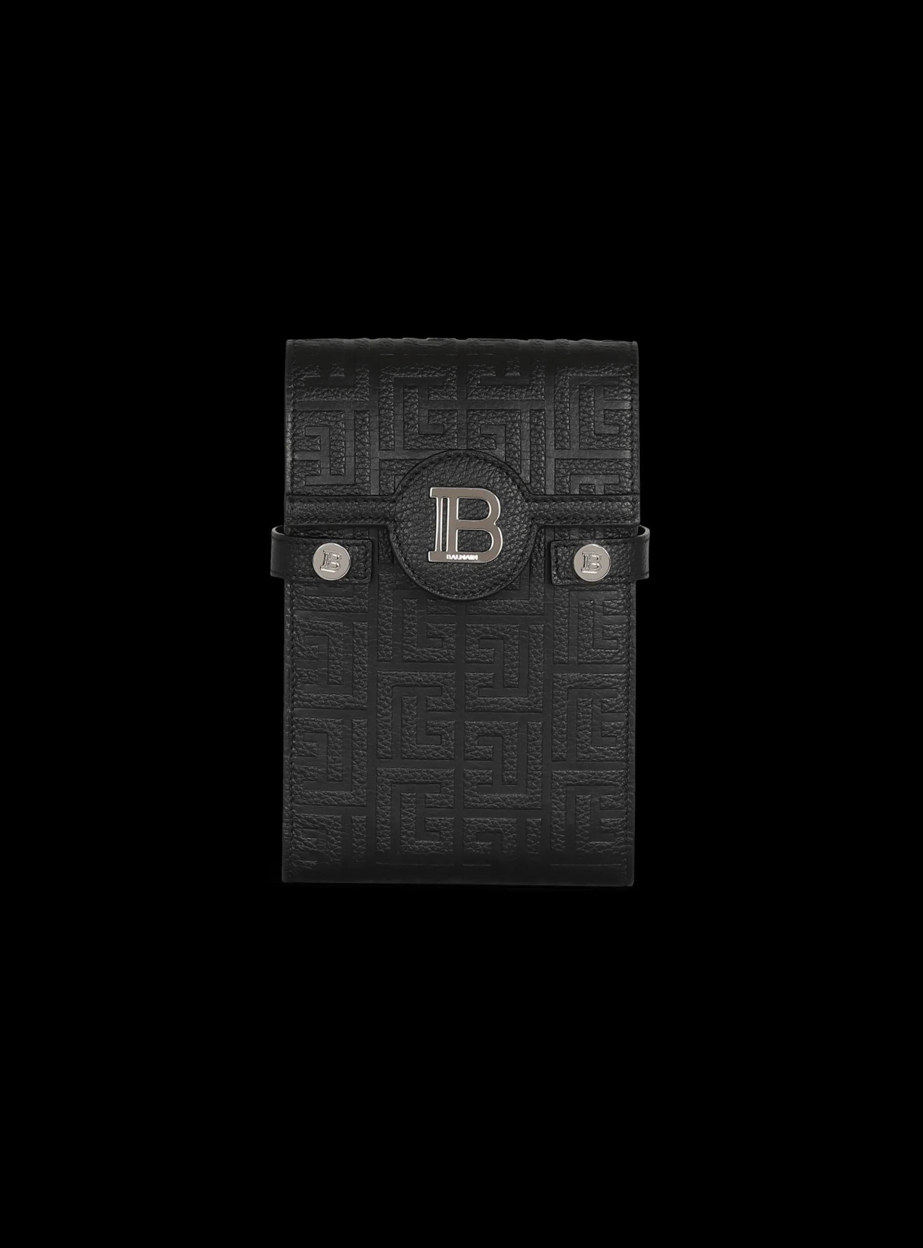 Sale B-Buzz Monogrammed Canvas And Leather Smartphone Pouch Small Leather Goods