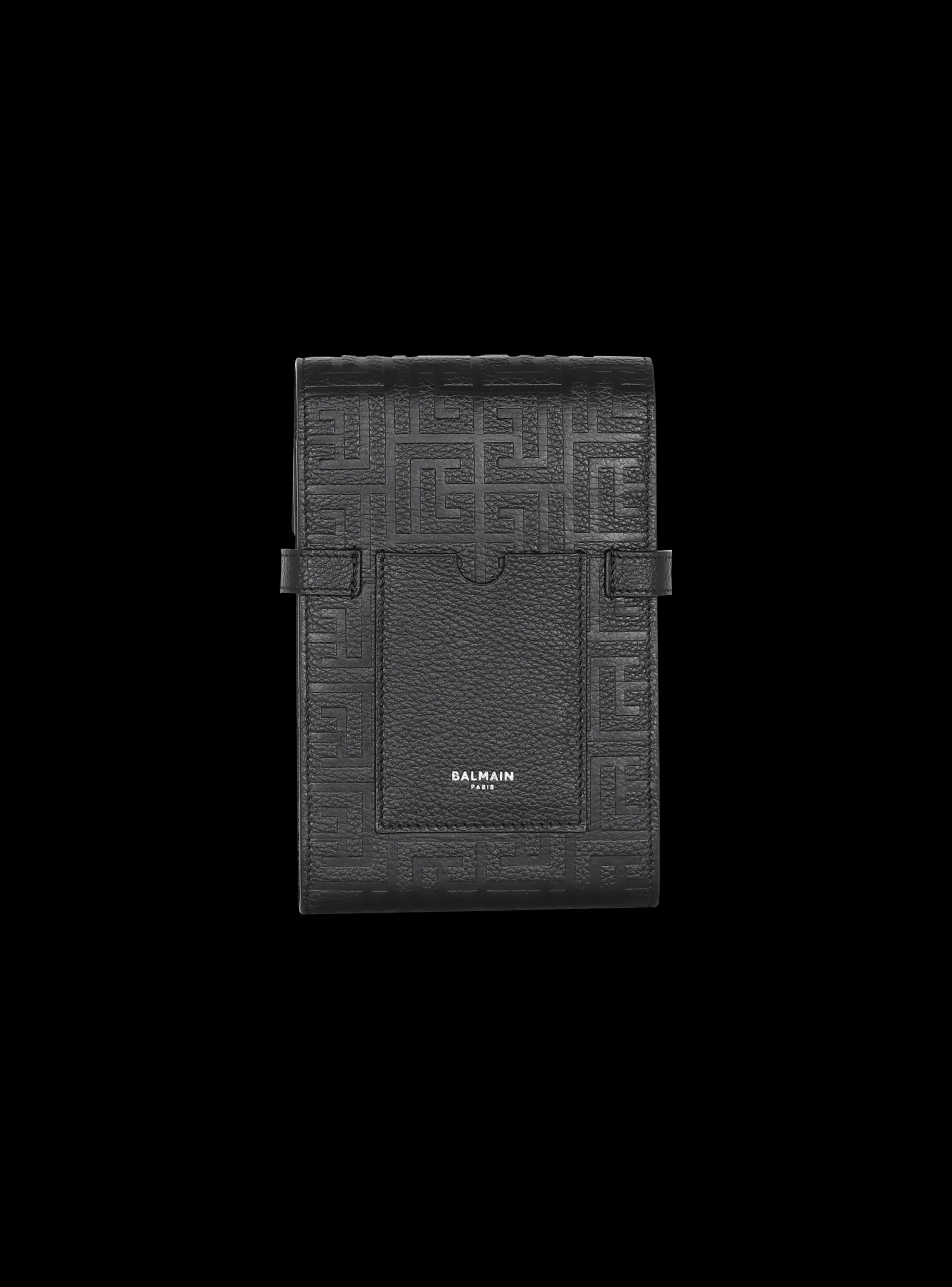 Sale B-Buzz Monogrammed Canvas And Leather Smartphone Pouch Small Leather Goods