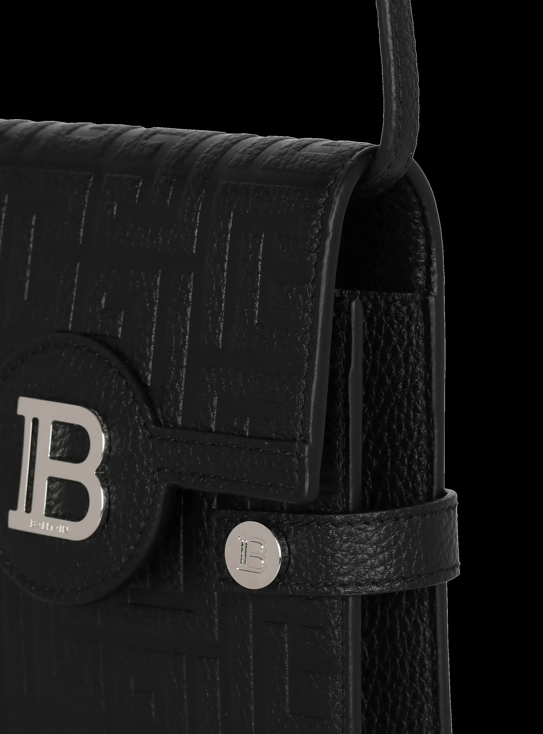 Sale B-Buzz Monogrammed Canvas And Leather Smartphone Pouch Small Leather Goods