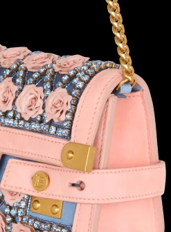 Sale B-Buzz Pouch 23 Embroidered With Grid And Roses Women Mini Bags|Shoulder Bags