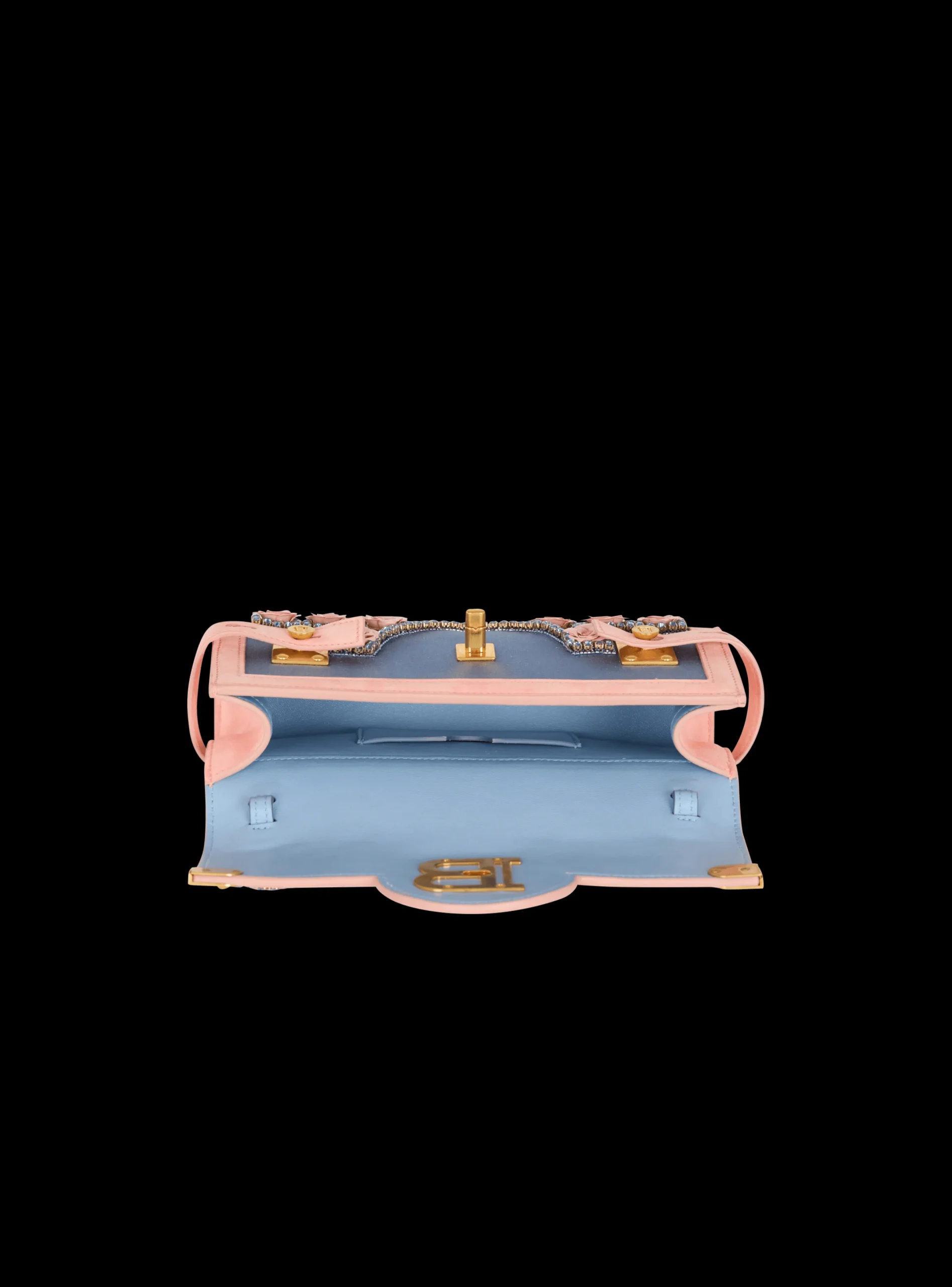 Sale B-Buzz Pouch 23 Embroidered With Grid And Roses Women Mini Bags|Shoulder Bags
