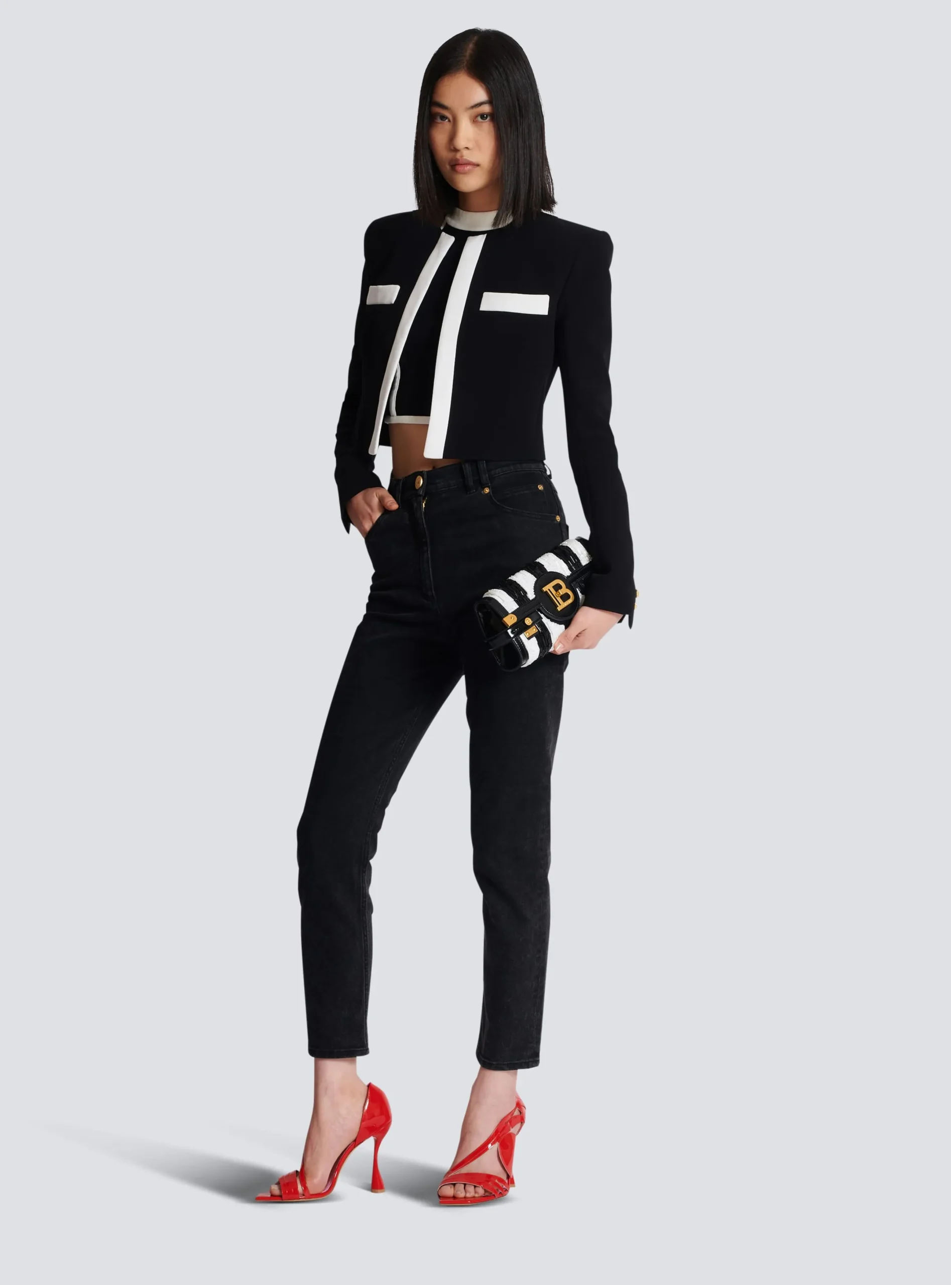Hot B-Buzz Pouch 23 With Embroidered Stripes Bags