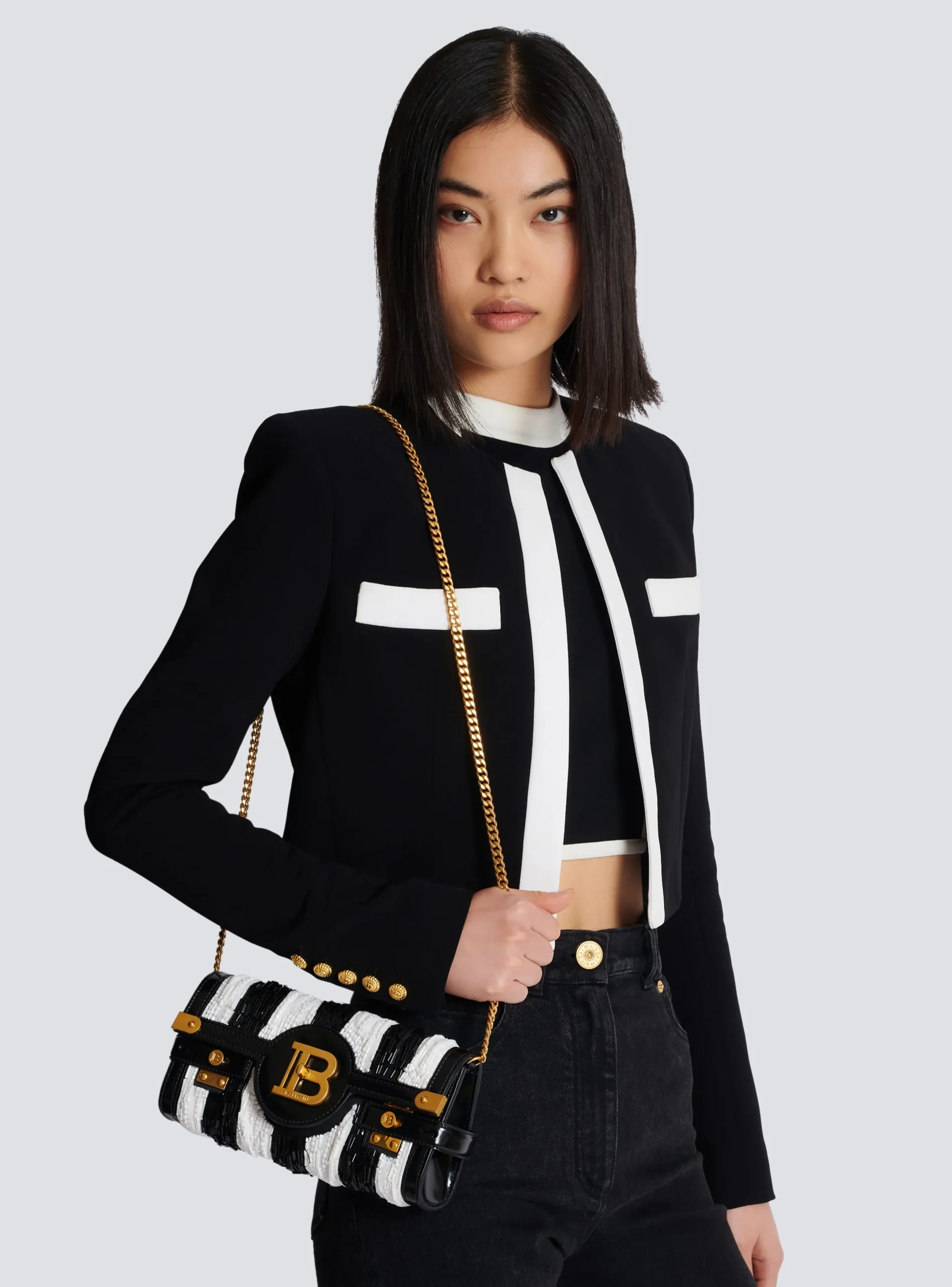 Hot B-Buzz Pouch 23 With Embroidered Stripes Bags