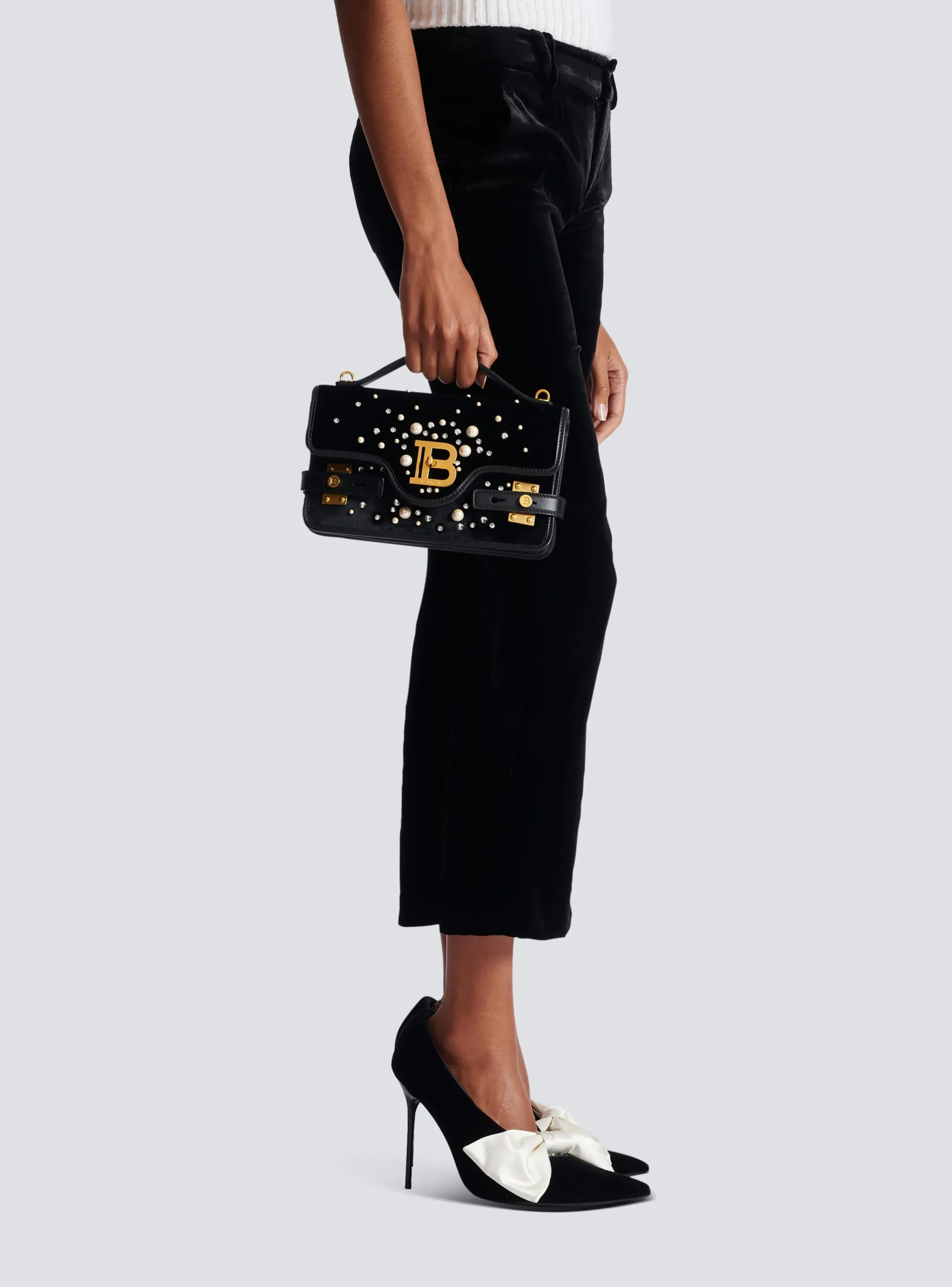 Shop B-Buzz Shoulder 24 Bag In Embroidered Velvet Women Shoulder Bags|Crossbody Bags