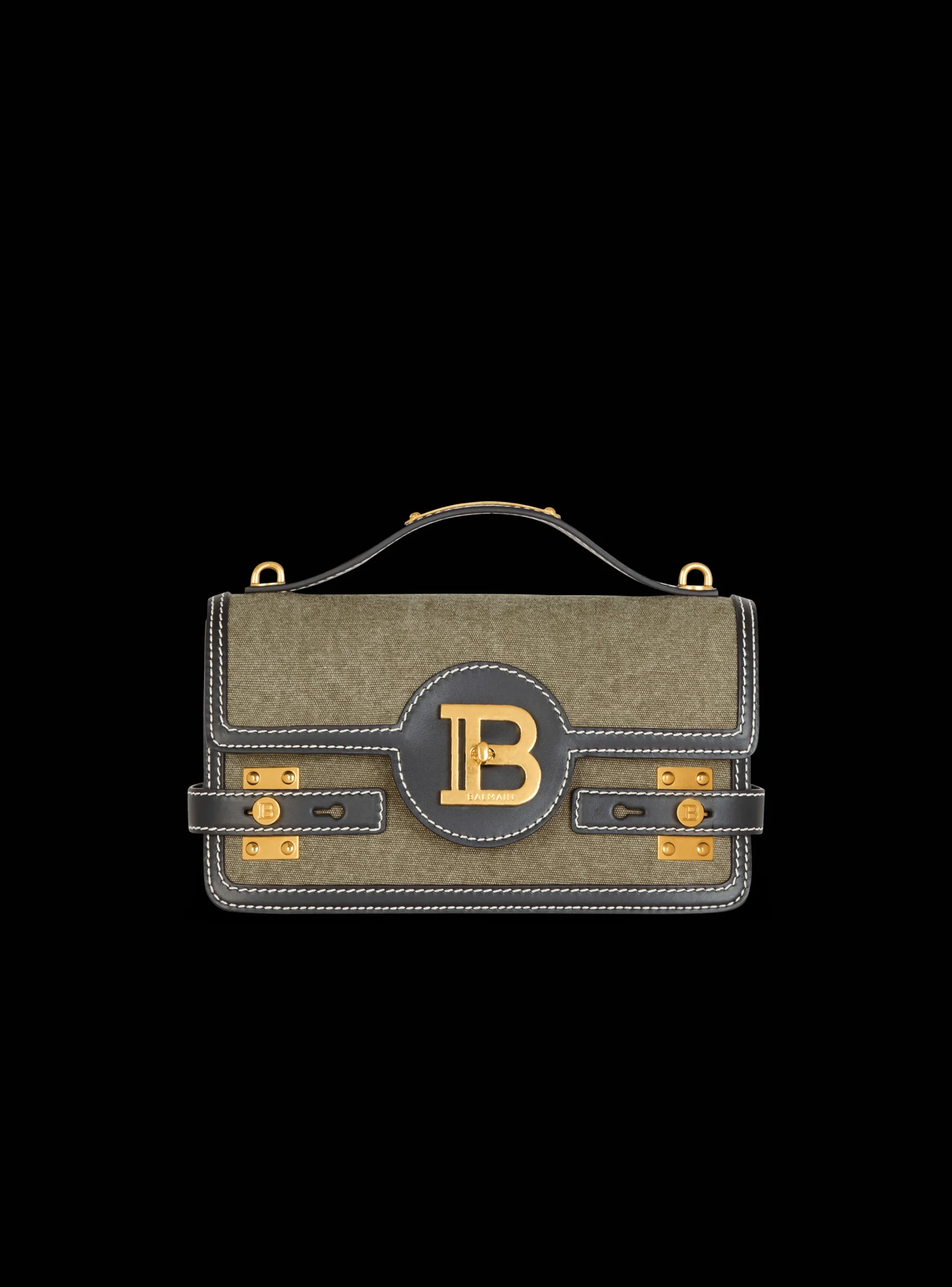 Outlet B-Buzz Shoulder 24 Leather And Canvas Bag Bags
