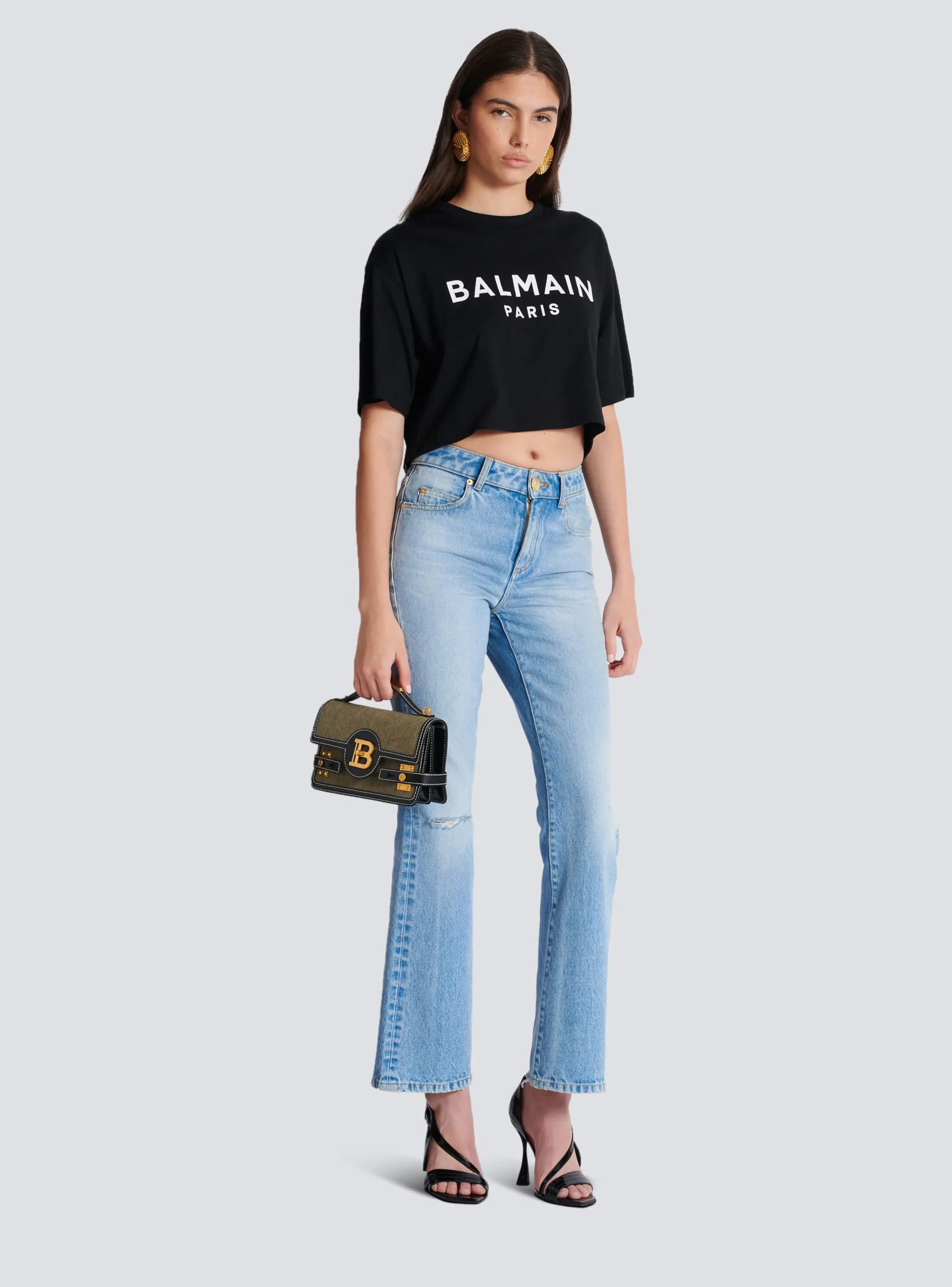 Outlet B-Buzz Shoulder 24 Leather And Canvas Bag Bags