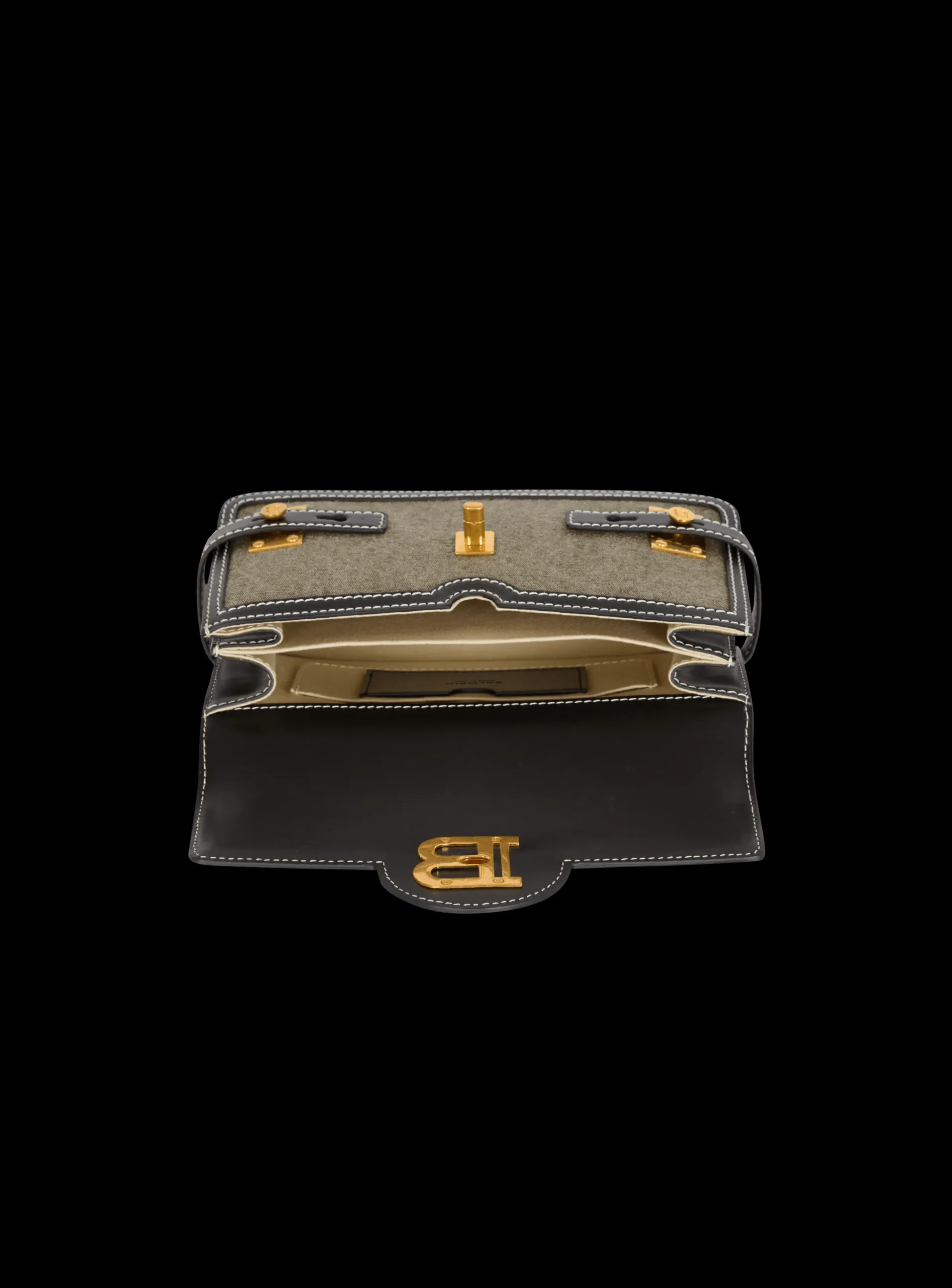 Outlet B-Buzz Shoulder 24 Leather And Canvas Bag Bags