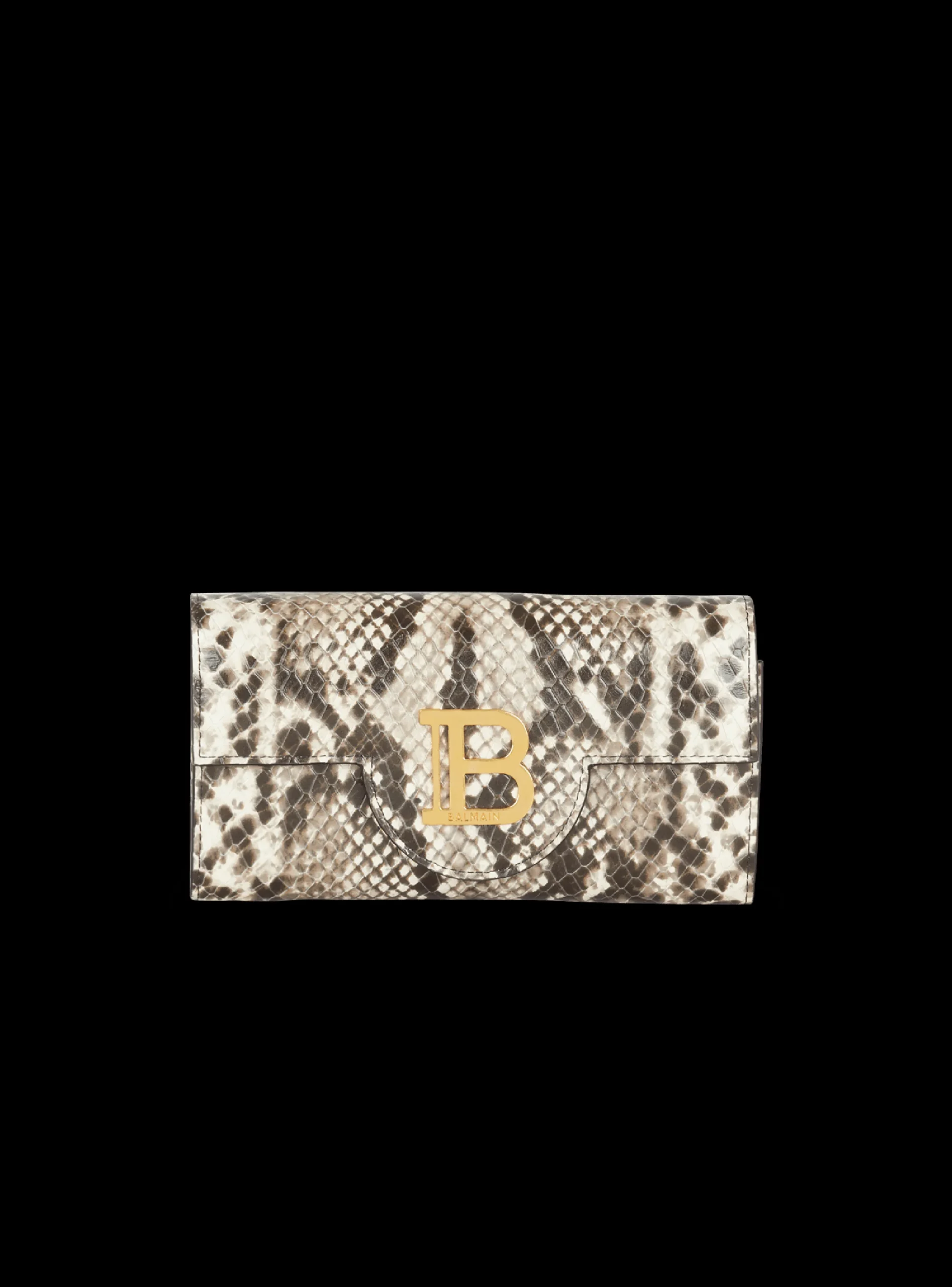 Clearance B-Buzz Snakeskin-effect Leather Wallet Women Small Leather Goods