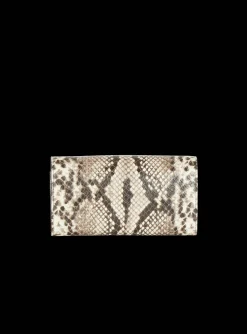 Clearance B-Buzz Snakeskin-effect Leather Wallet Women Small Leather Goods