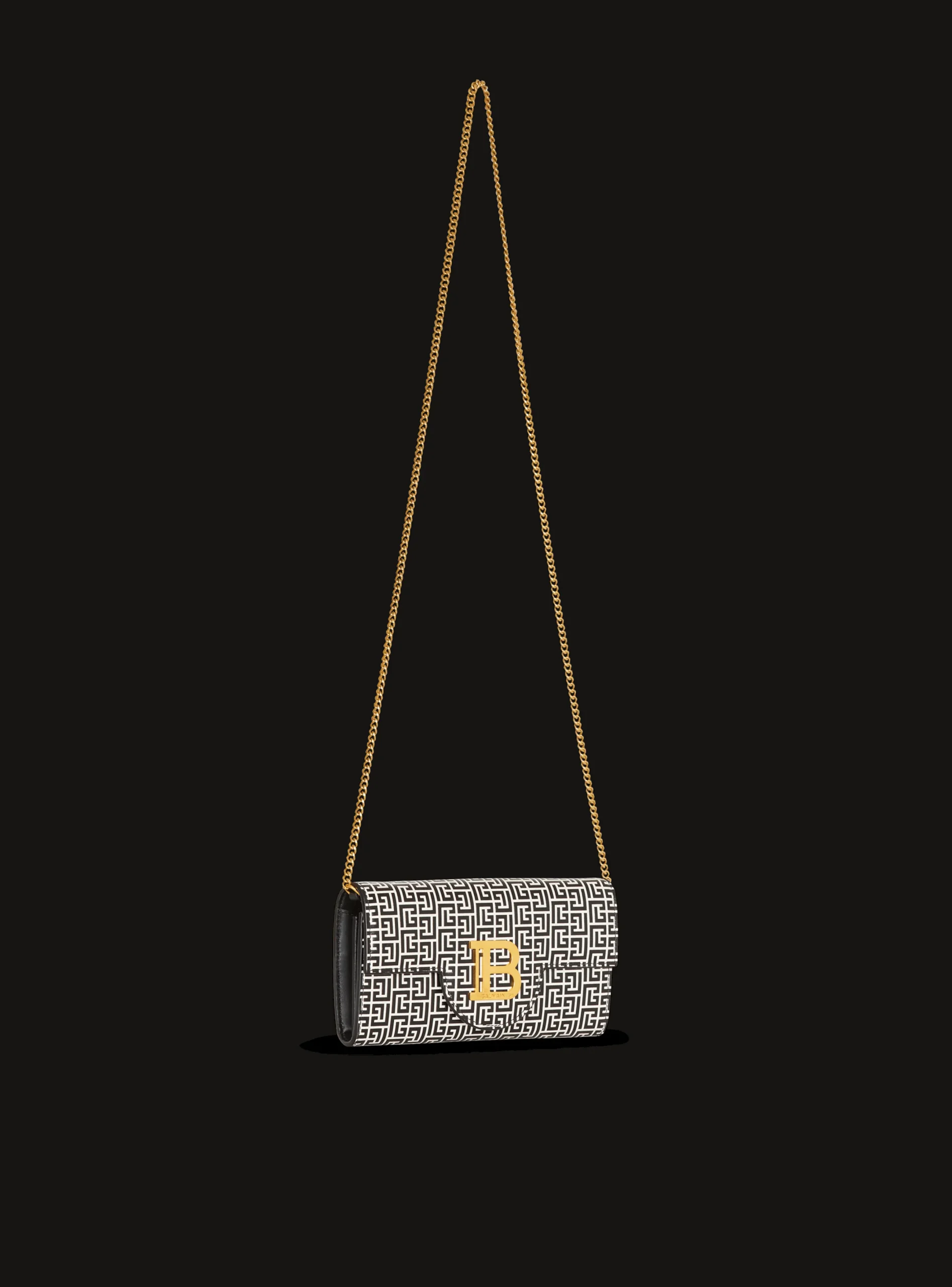 New B-Buzz Wallet In Embossed Calfskin With A PB Labyrinth Monogram Women Small Leather Goods|Mini Bags