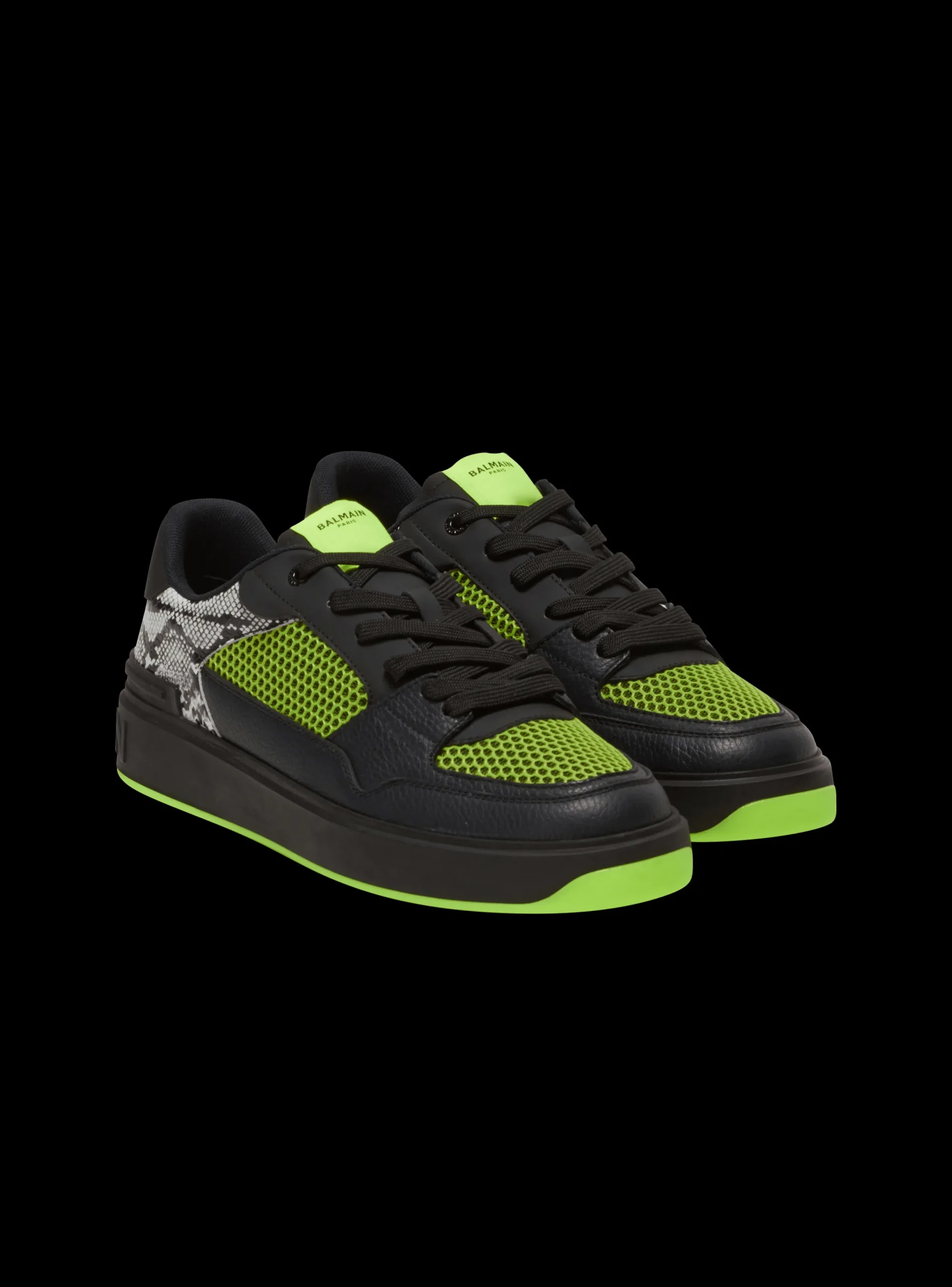 Flash Sale B-Court Flip Snakeskin-effect Leather And Mesh Trainers B-Court