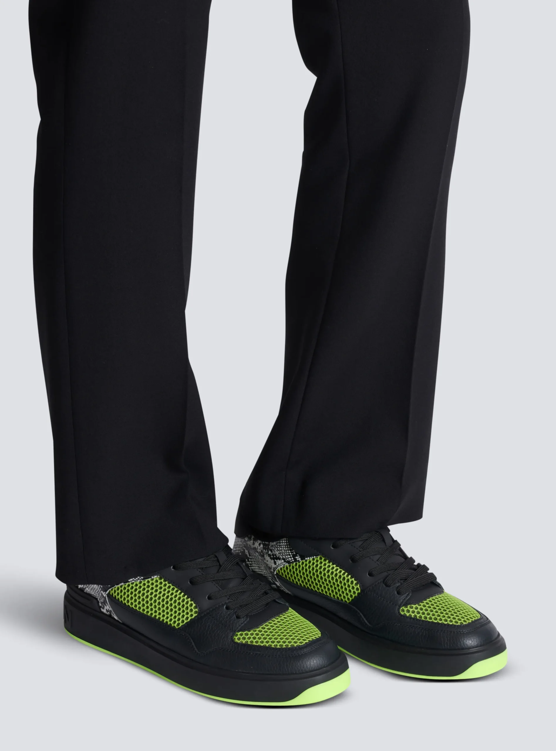 Flash Sale B-Court Flip Snakeskin-effect Leather And Mesh Trainers B-Court