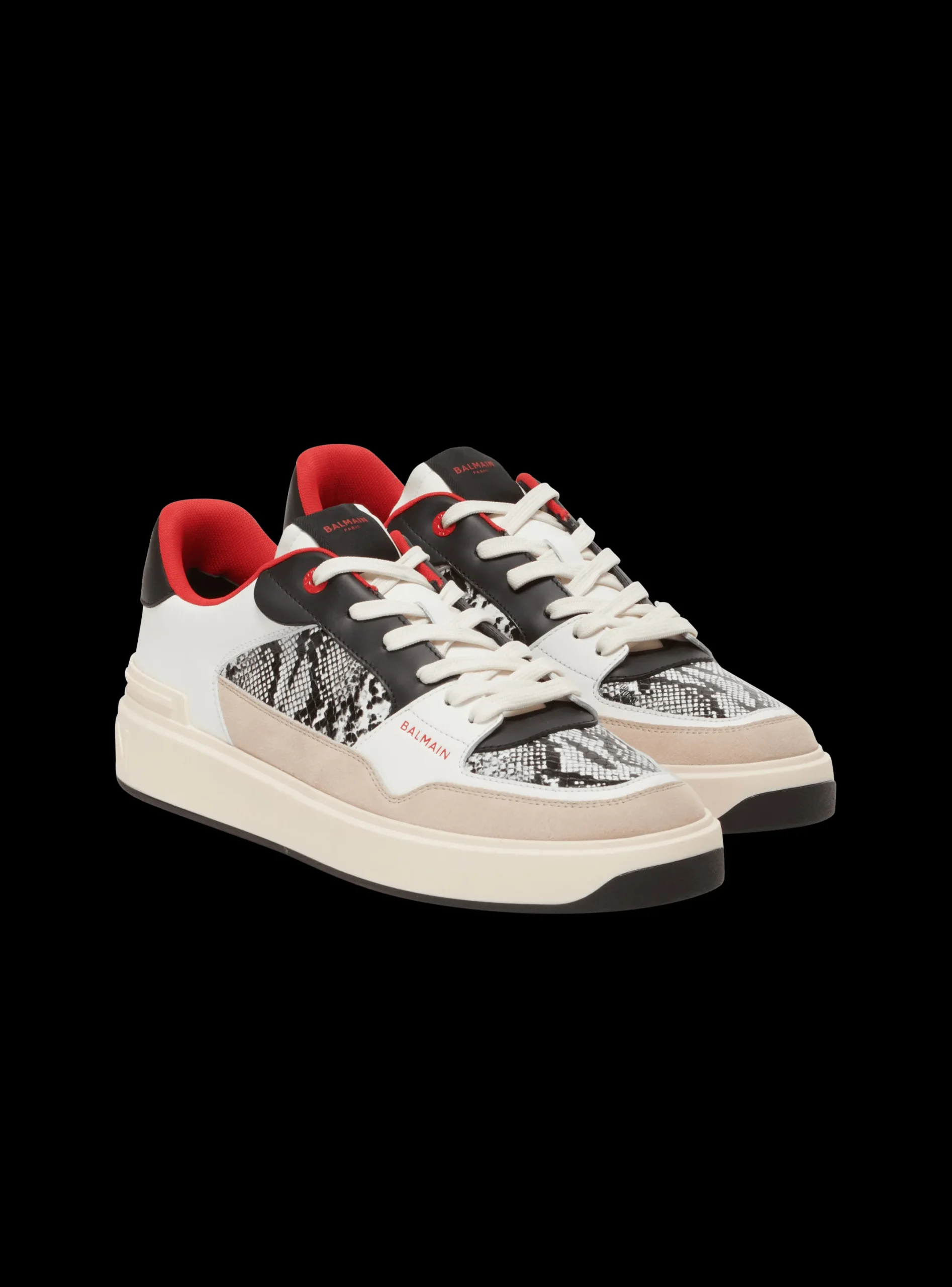 Online B-Court Flip Snakeskin-effect Leather And Suede Trainers B-Court