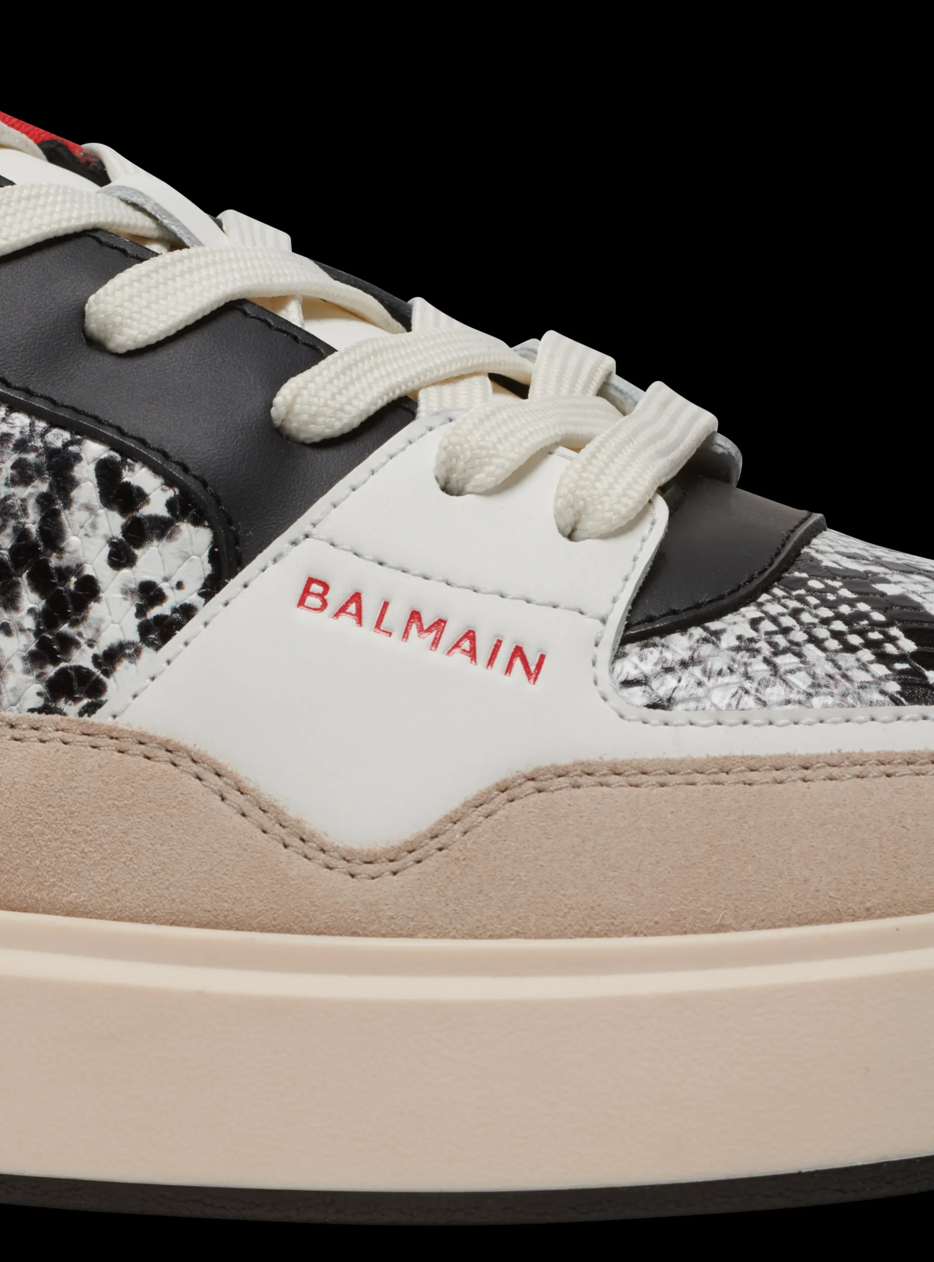 Online B-Court Flip Snakeskin-effect Leather And Suede Trainers B-Court