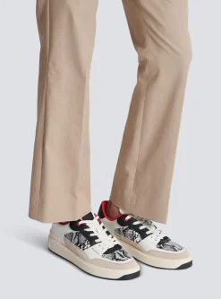 Online B-Court Flip Snakeskin-effect Leather And Suede Trainers B-Court