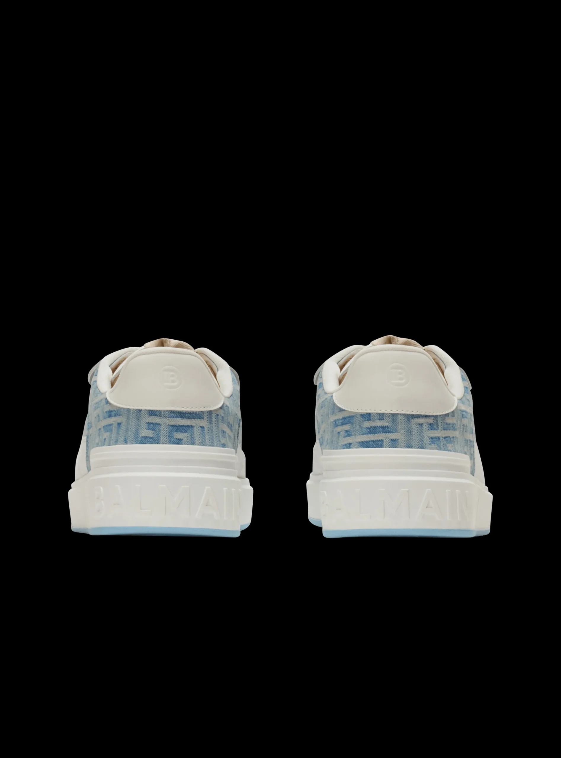 Hot B-Court Flip Trainers In Monogrammed PB Labyrinth Denim Men|Sneakers