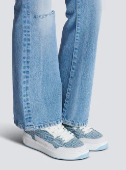Outlet B-Court Flip Trainers In Monogrammed PB Labyrinth Denim Women Women|Sneakers