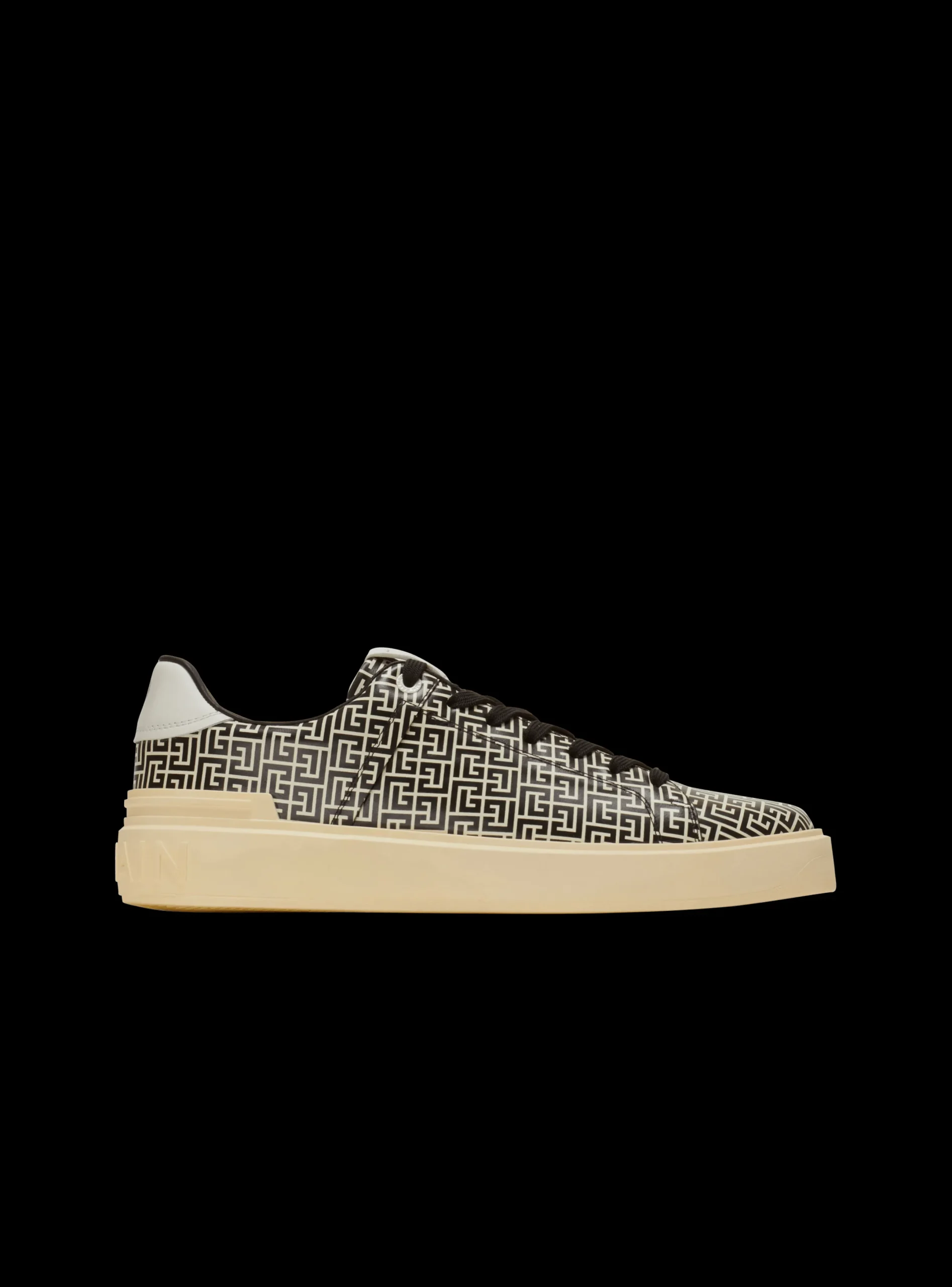 Clearance B-Court Flip Trainers In Monogrammed PB Labyrinth Calfskin B-Court